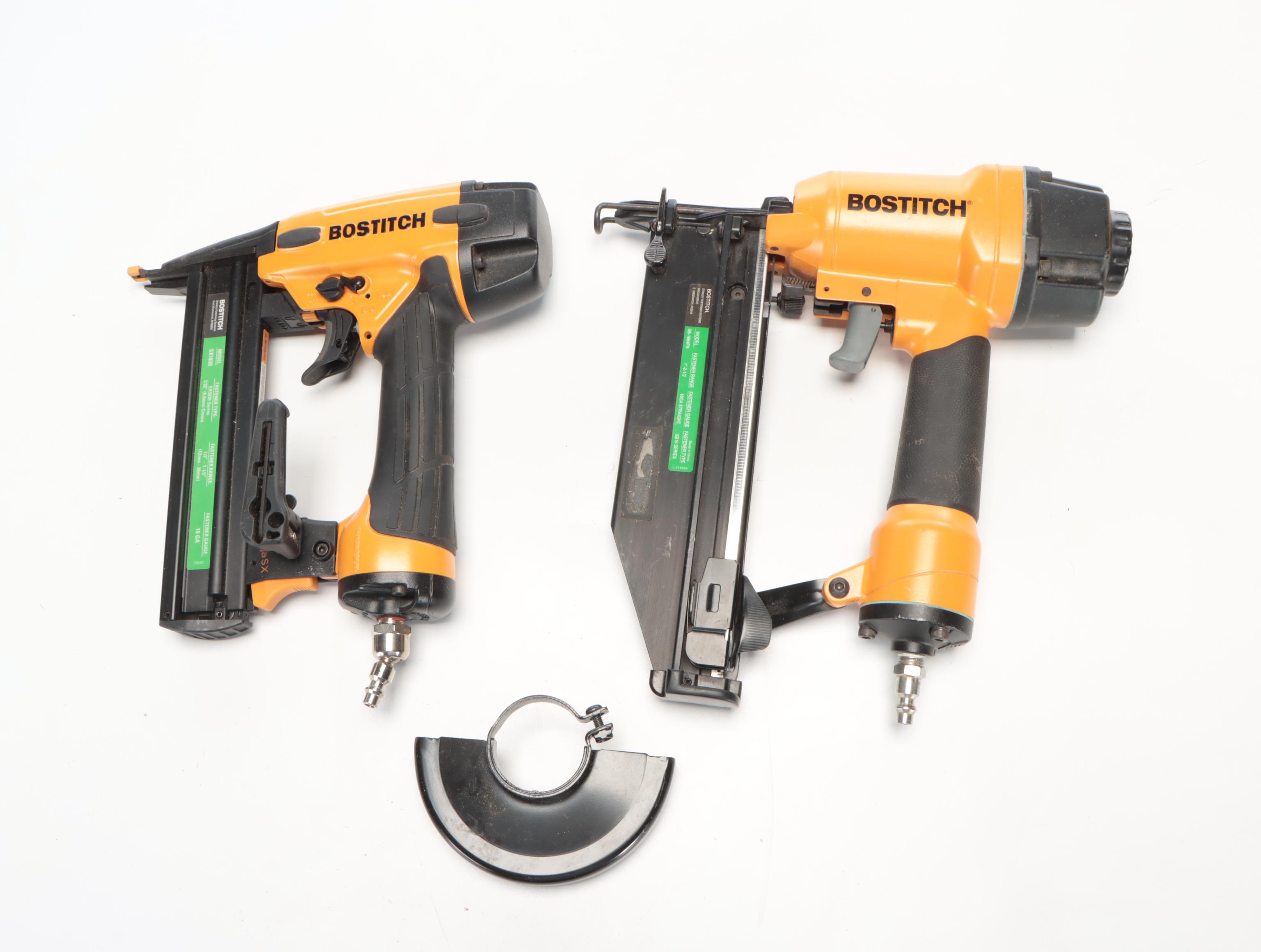 Bostitch Pneumatic Finish Nail and Staple Guns with Nails, Staples and Case