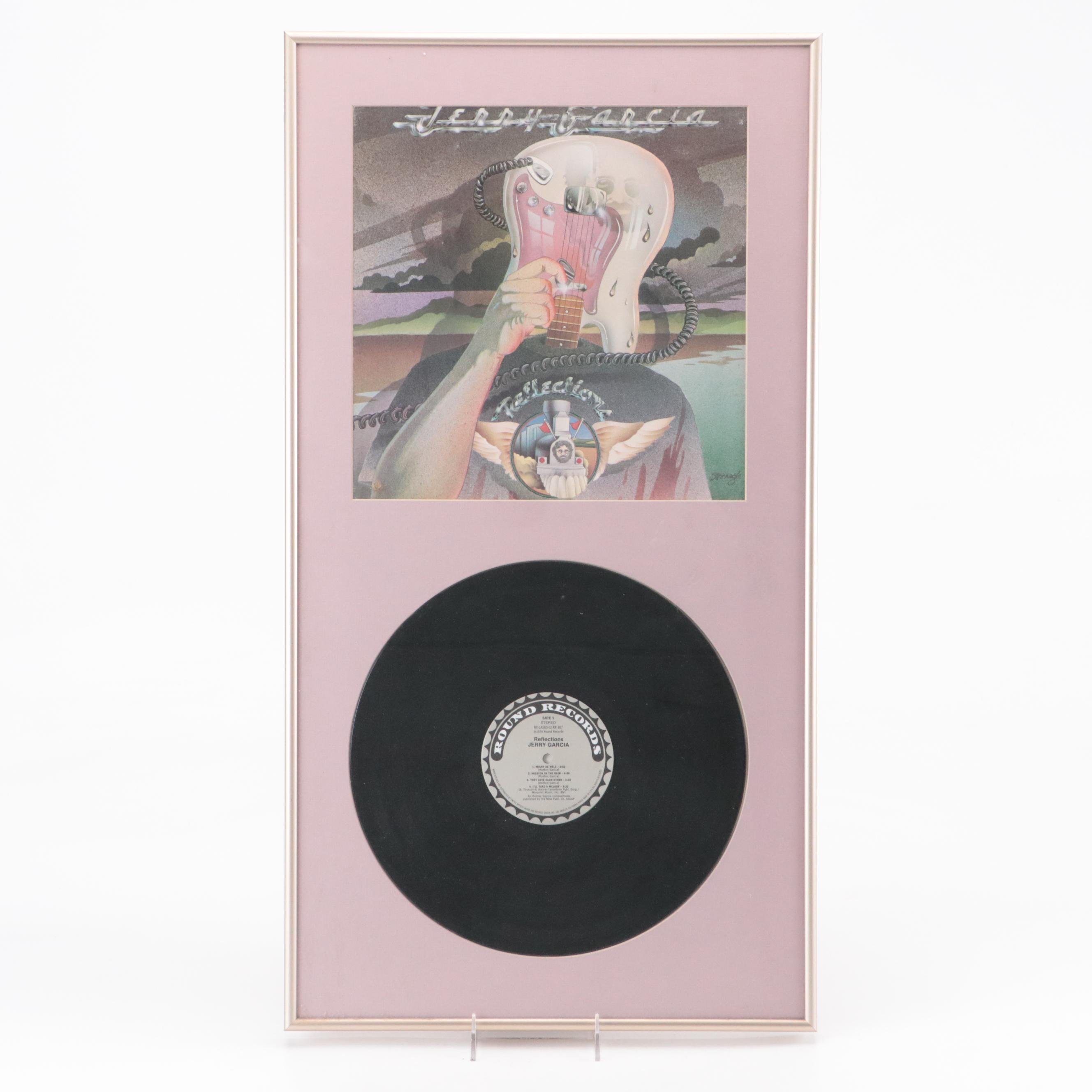 Jerry Garcia "Reflections" Framed LP Vinyl Record and Cover