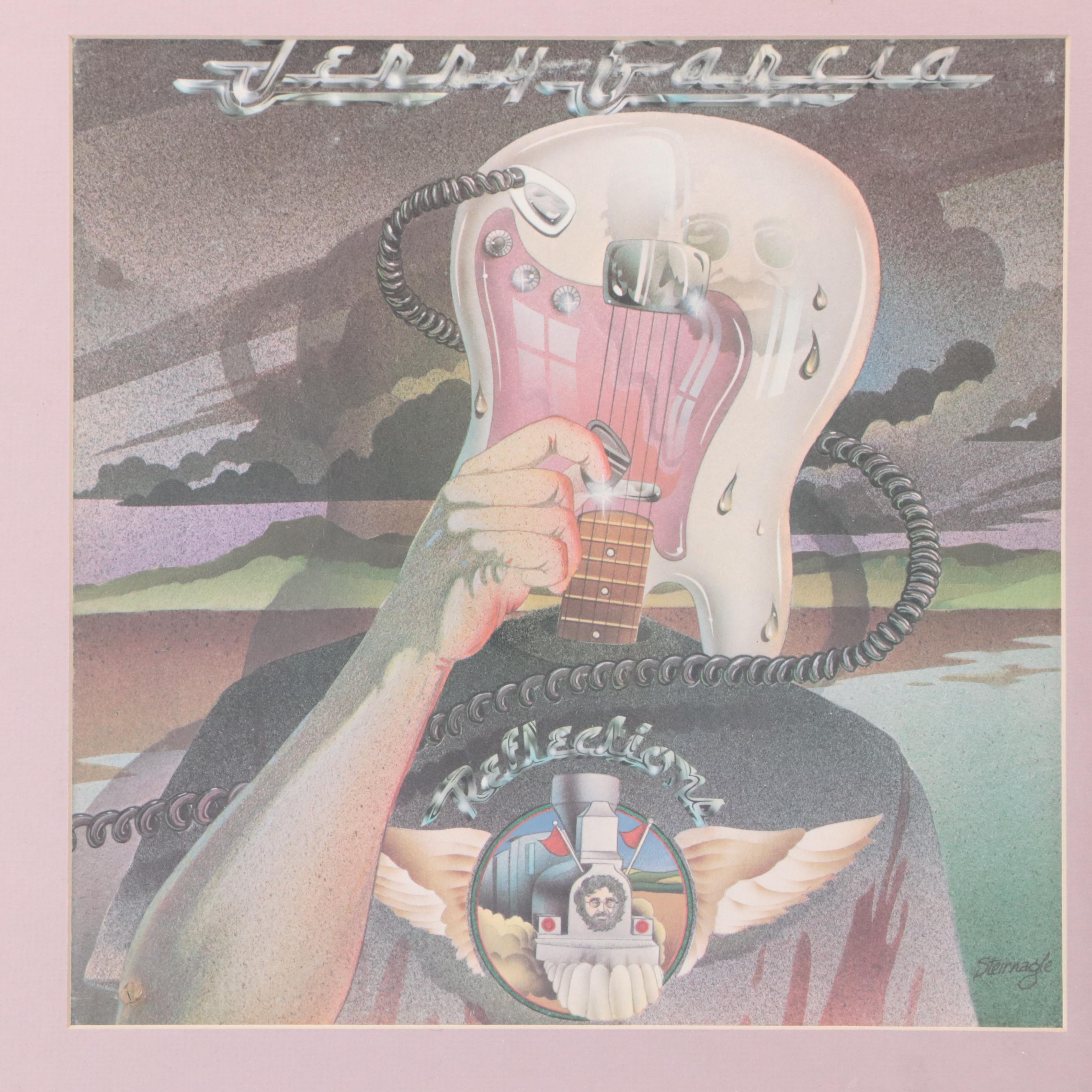 Jerry Garcia "Reflections" Framed LP Vinyl Record and Cover