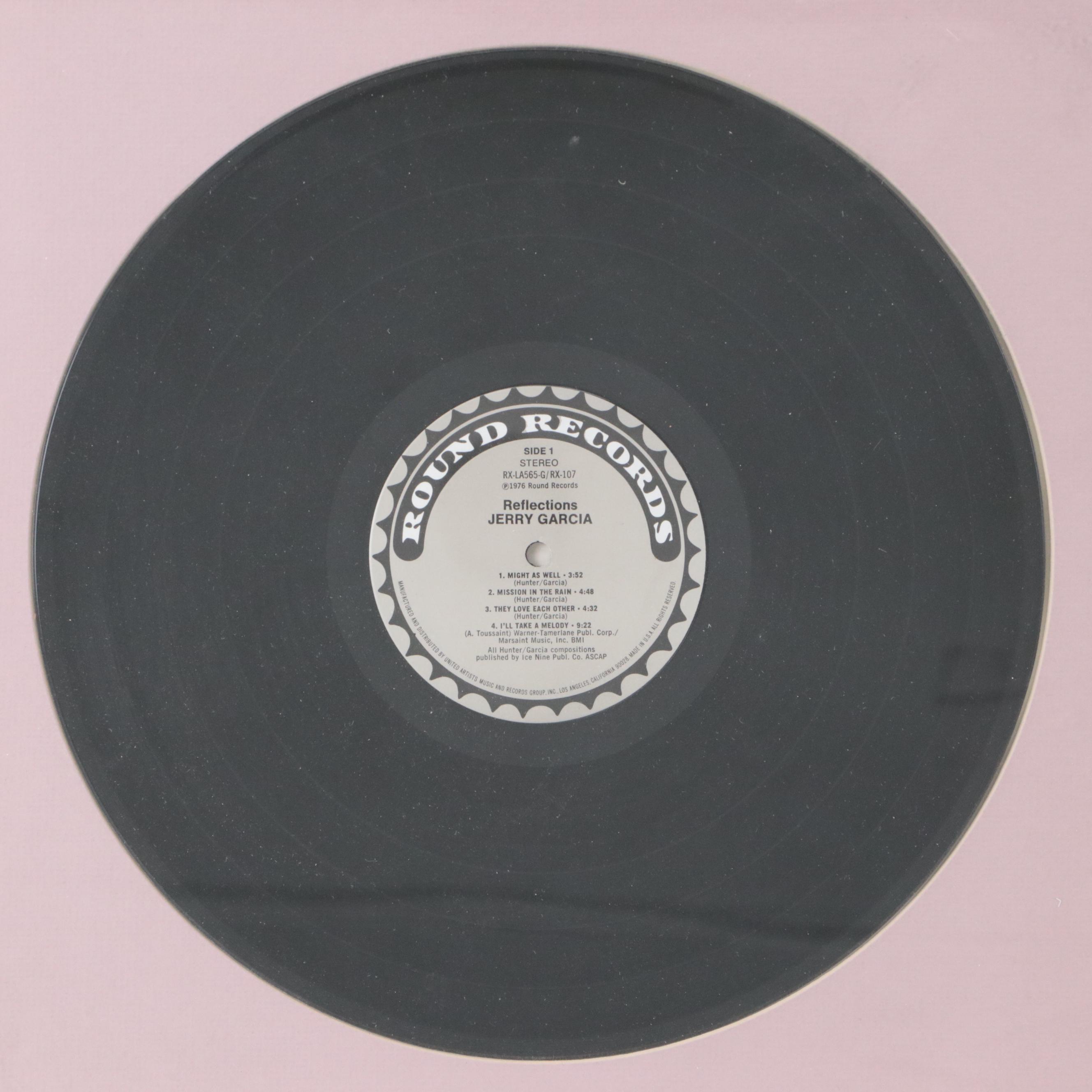 Jerry Garcia "Reflections" Framed LP Vinyl Record and Cover