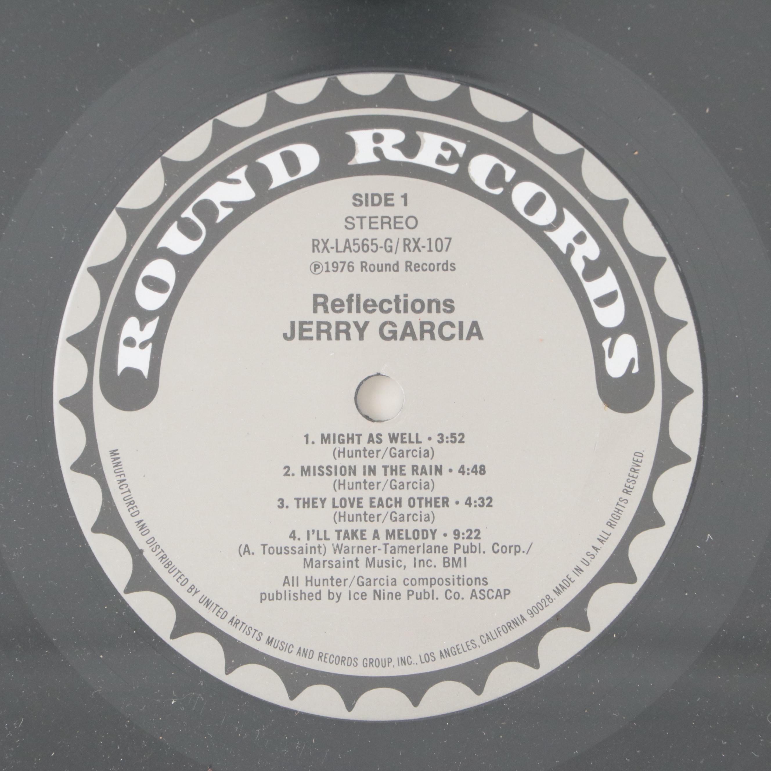 Jerry Garcia "Reflections" Framed LP Vinyl Record and Cover