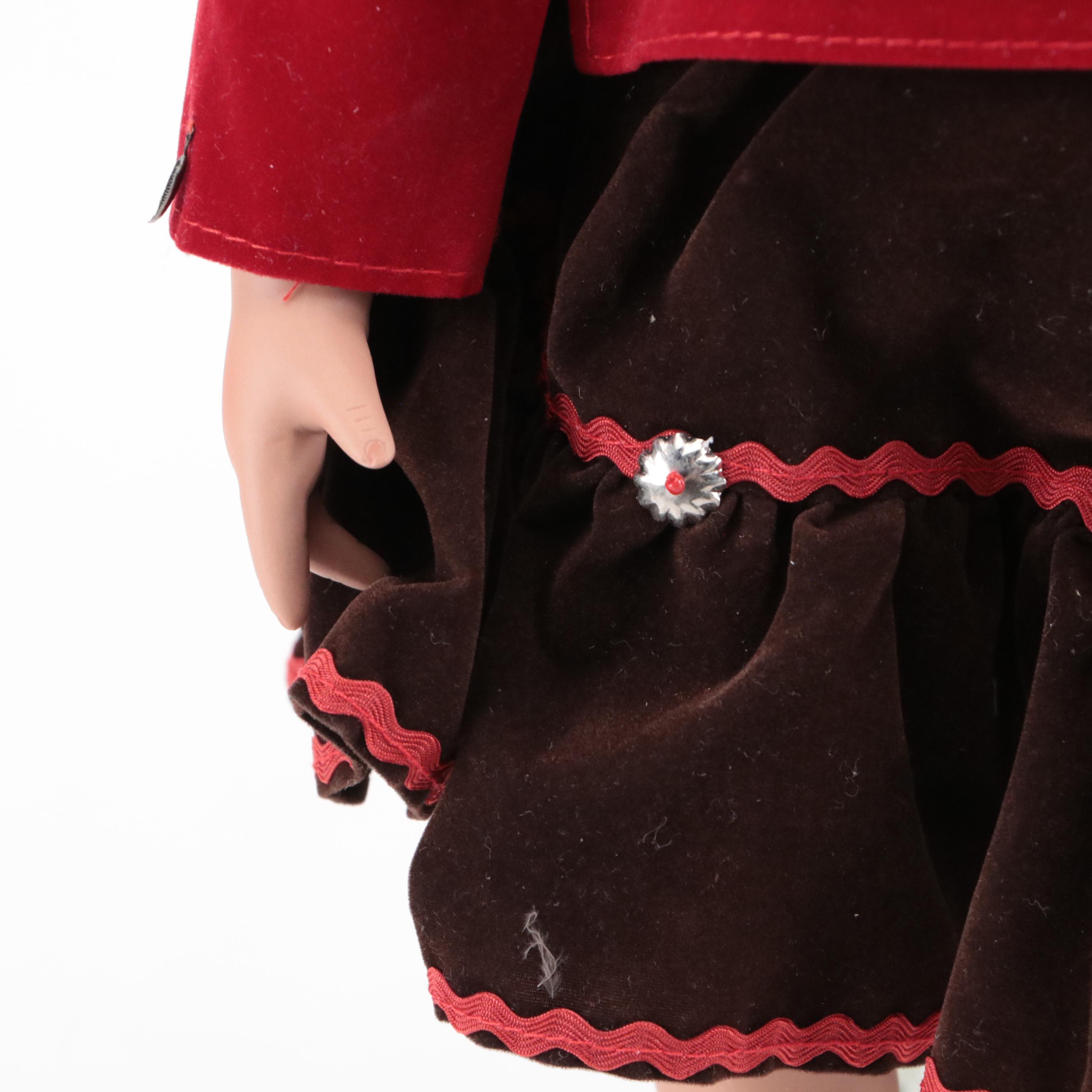 Heritage Signature "Anaba" Porcelain Doll with Pottery Jar