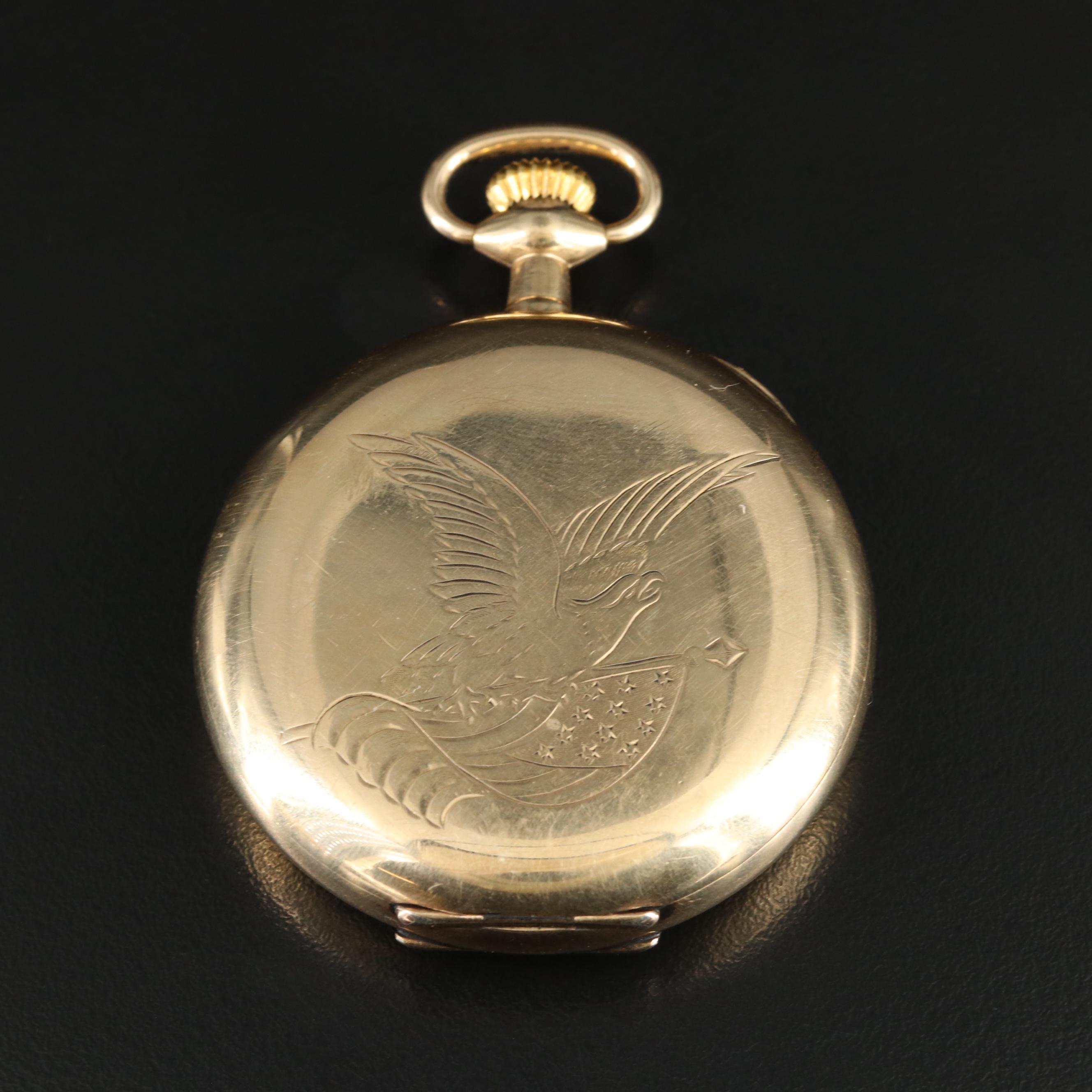 1916 Waltham Gold-Filled Hunting Case Pocket Watch