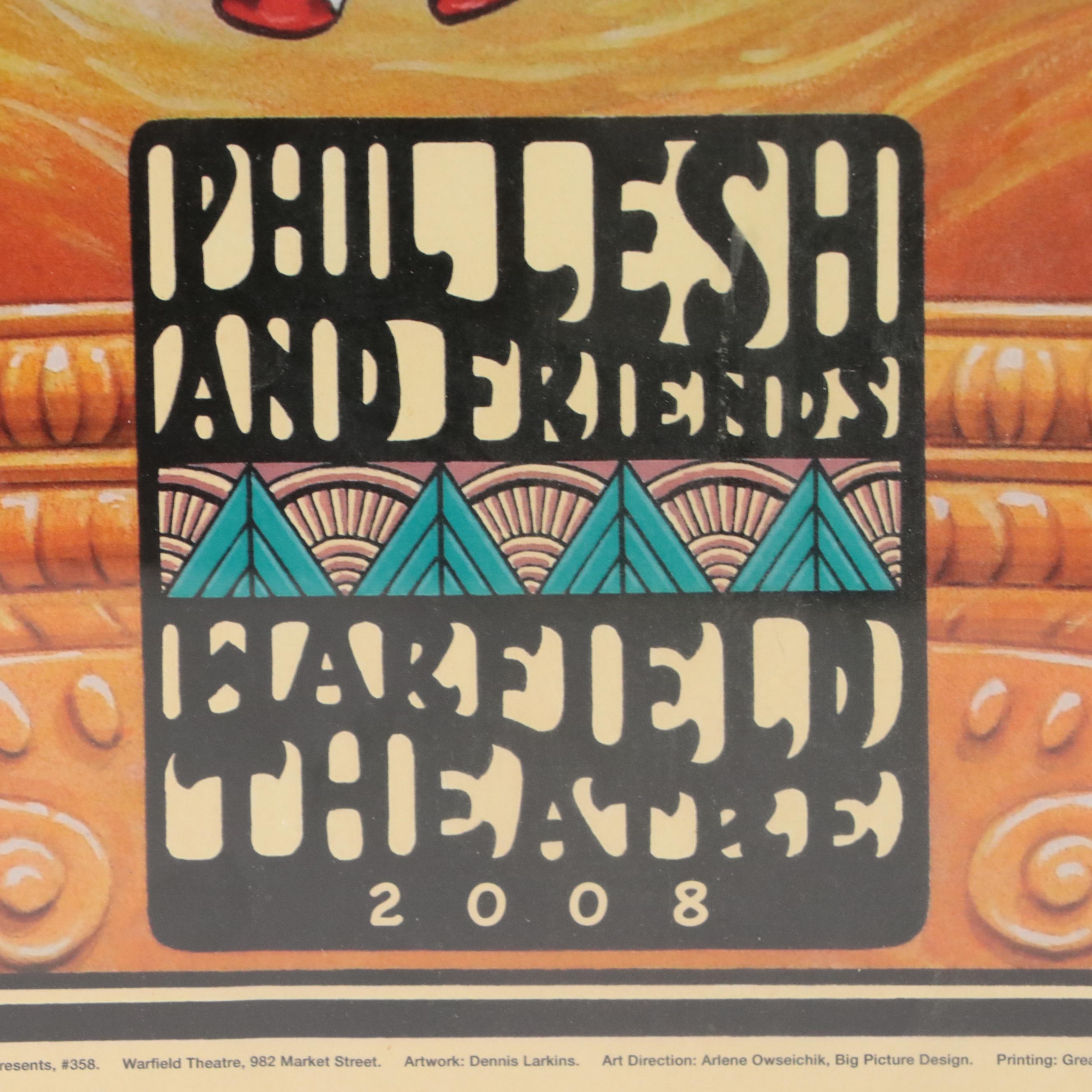 Grateful Dead and Phil Lesh and Friends Poster with Music Memorabilia
