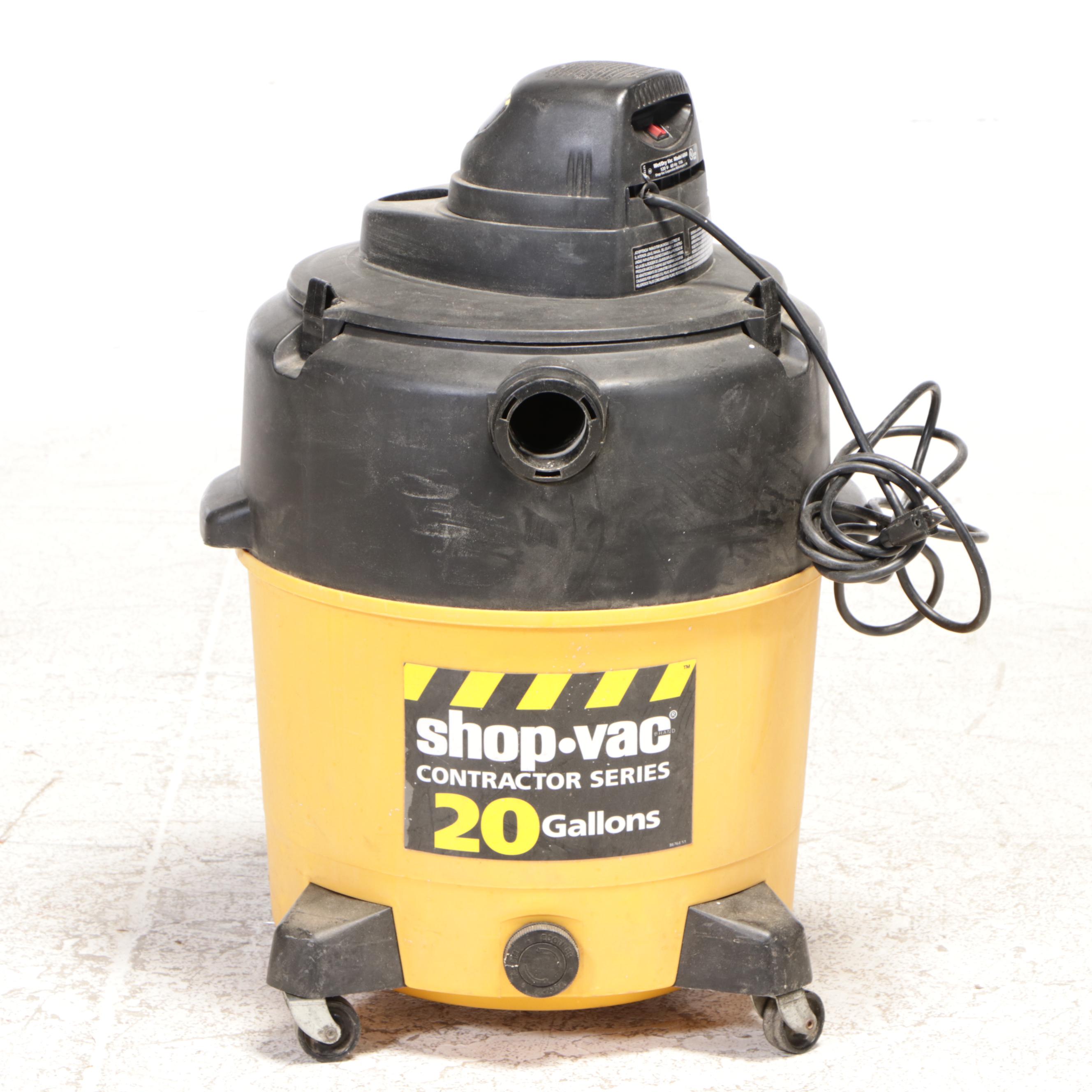 Shop-Vac "Contractor Series" 20 Gallon Wet/Dry Vacuum w/ Two Halogen Work Lights