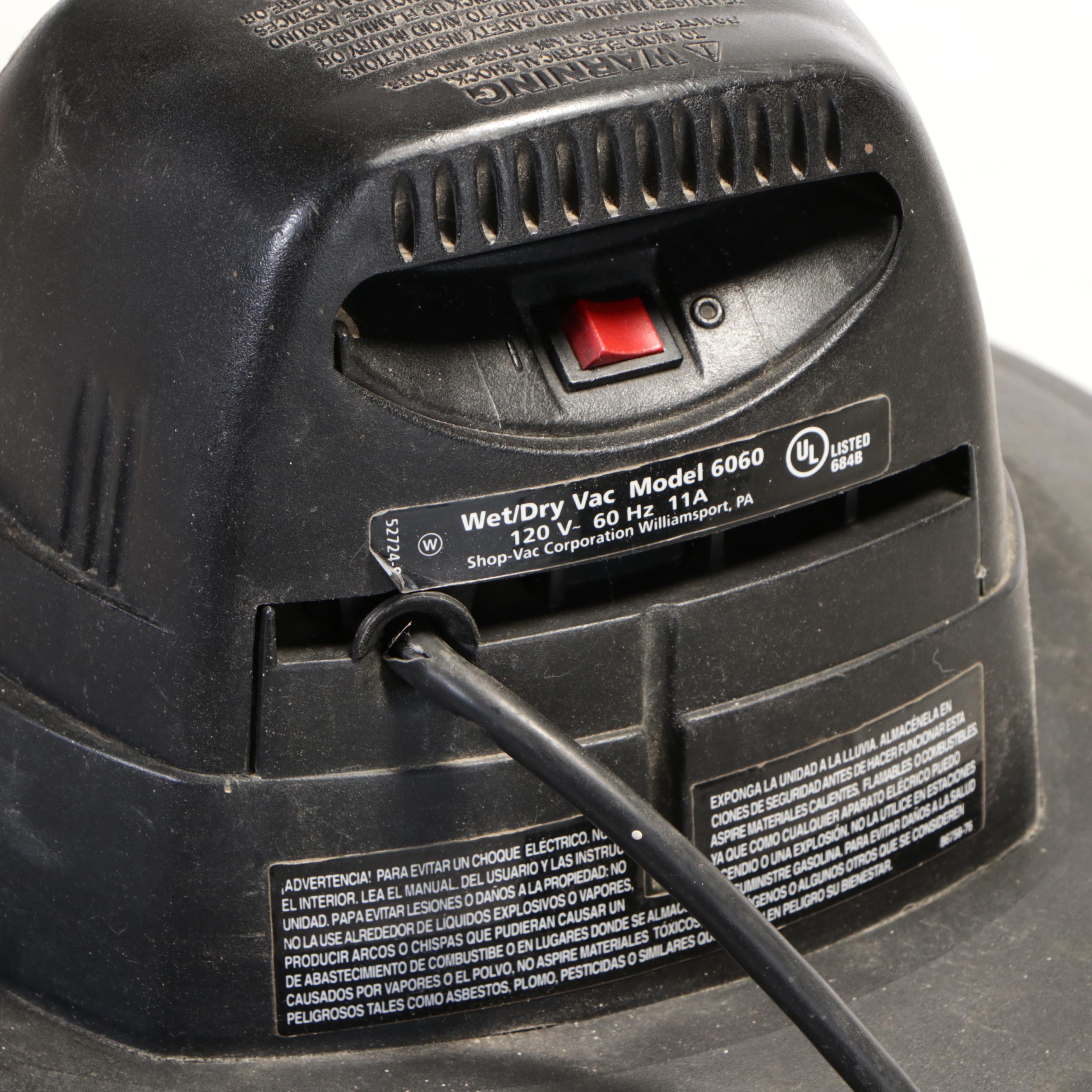 Shop-Vac "Contractor Series" 20 Gallon Wet/Dry Vacuum w/ Two Halogen Work Lights