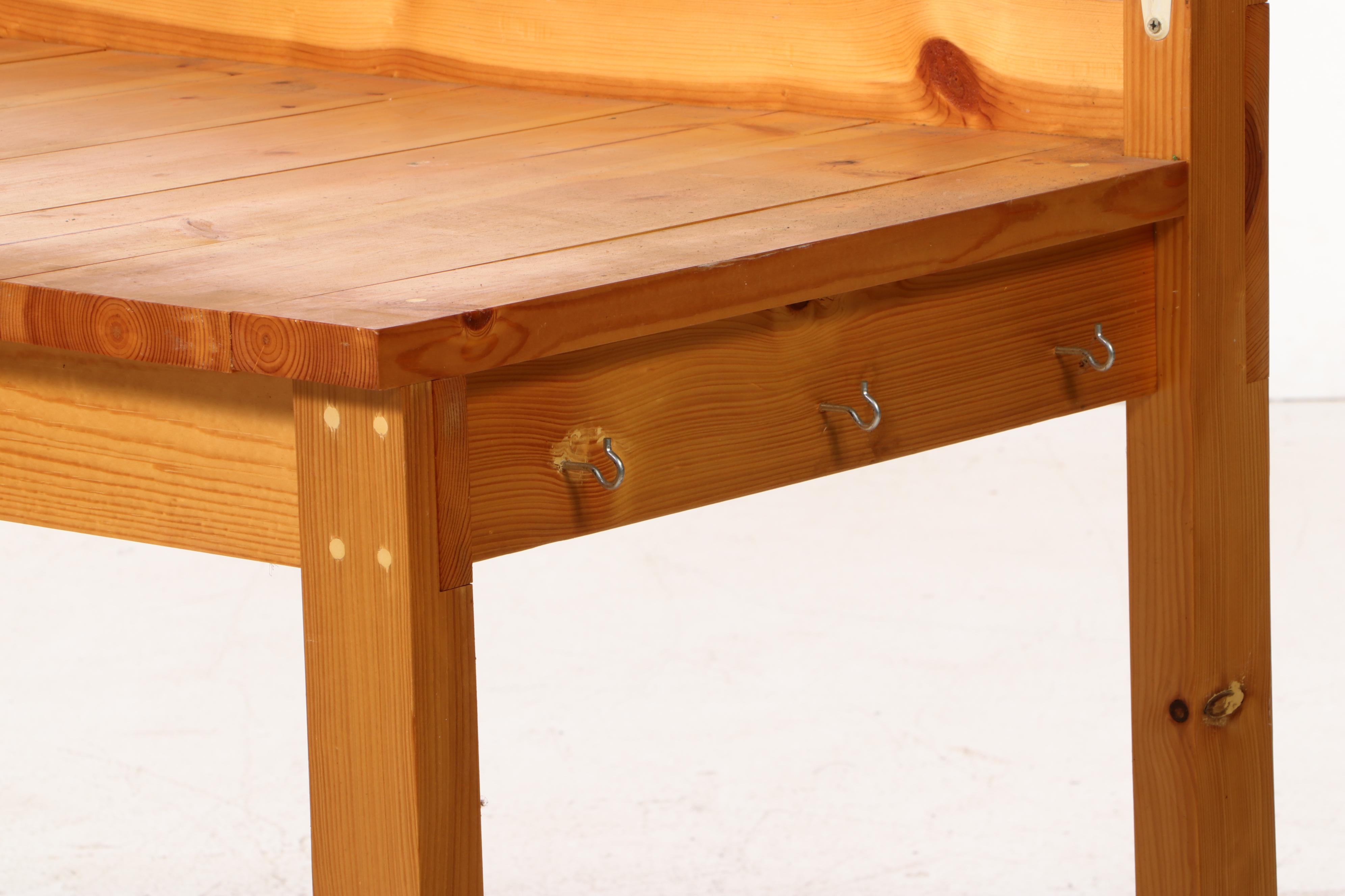 Industrial Pine Work Bench