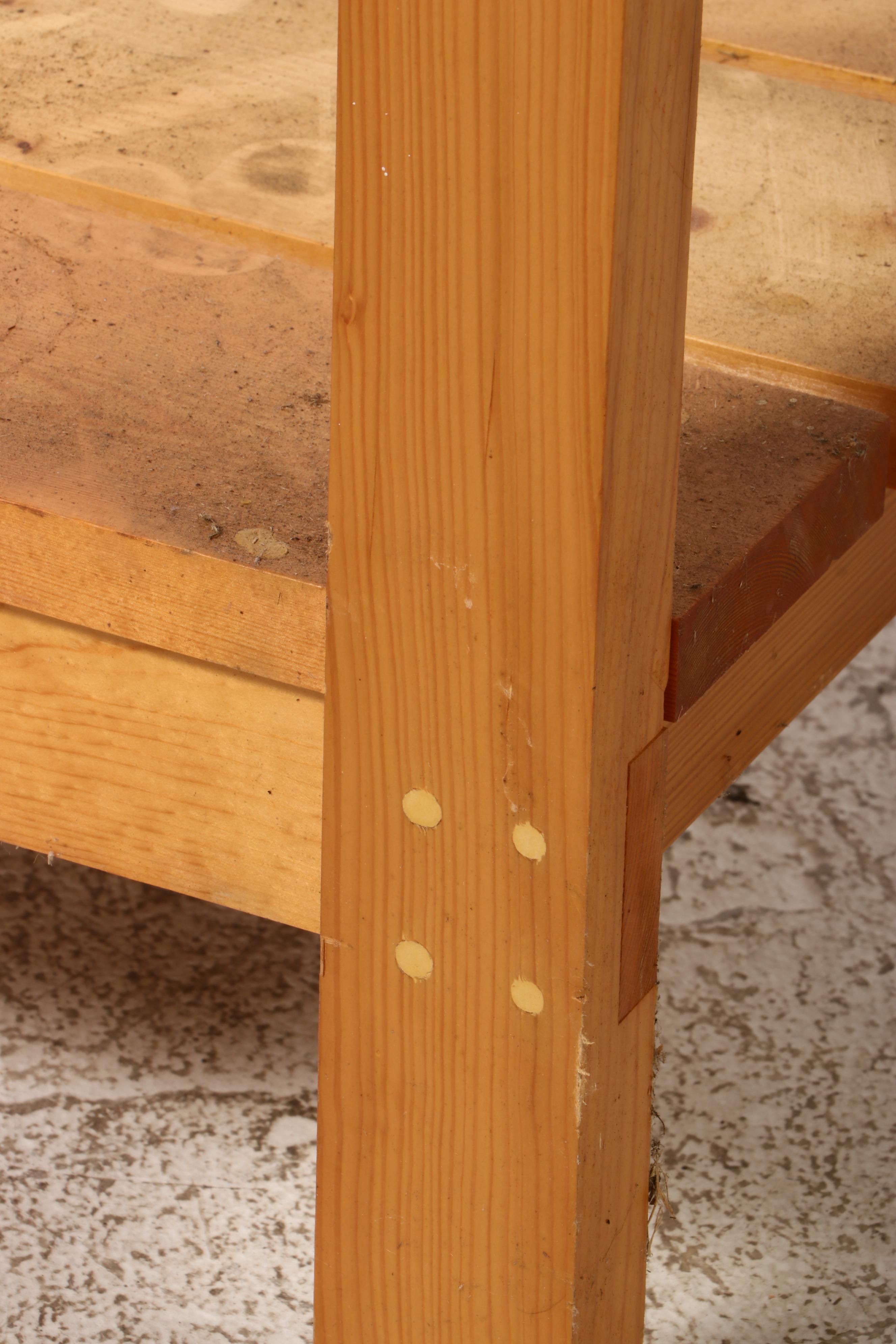 Industrial Pine Work Bench