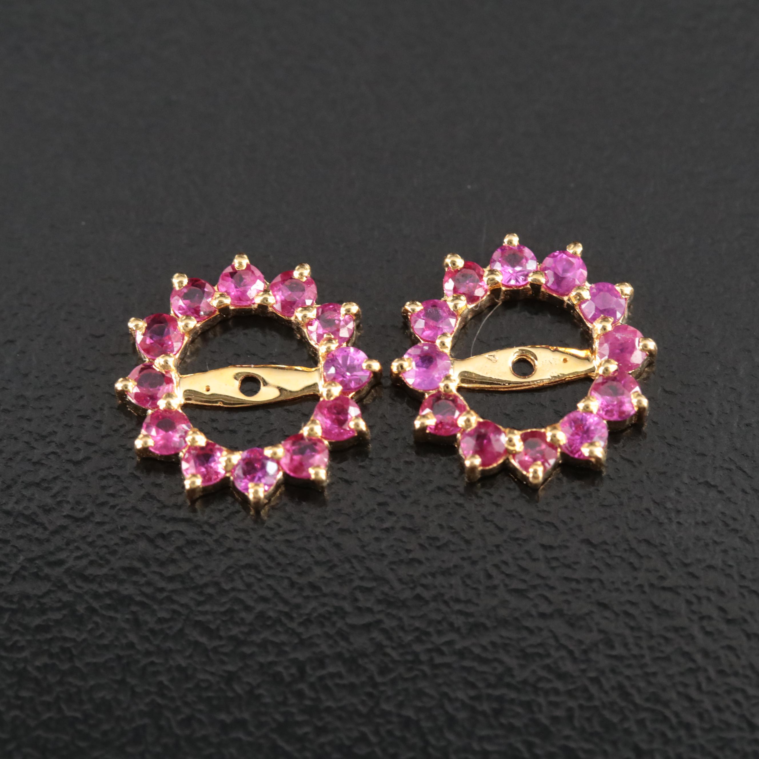 14K Ruby Earring Jackets