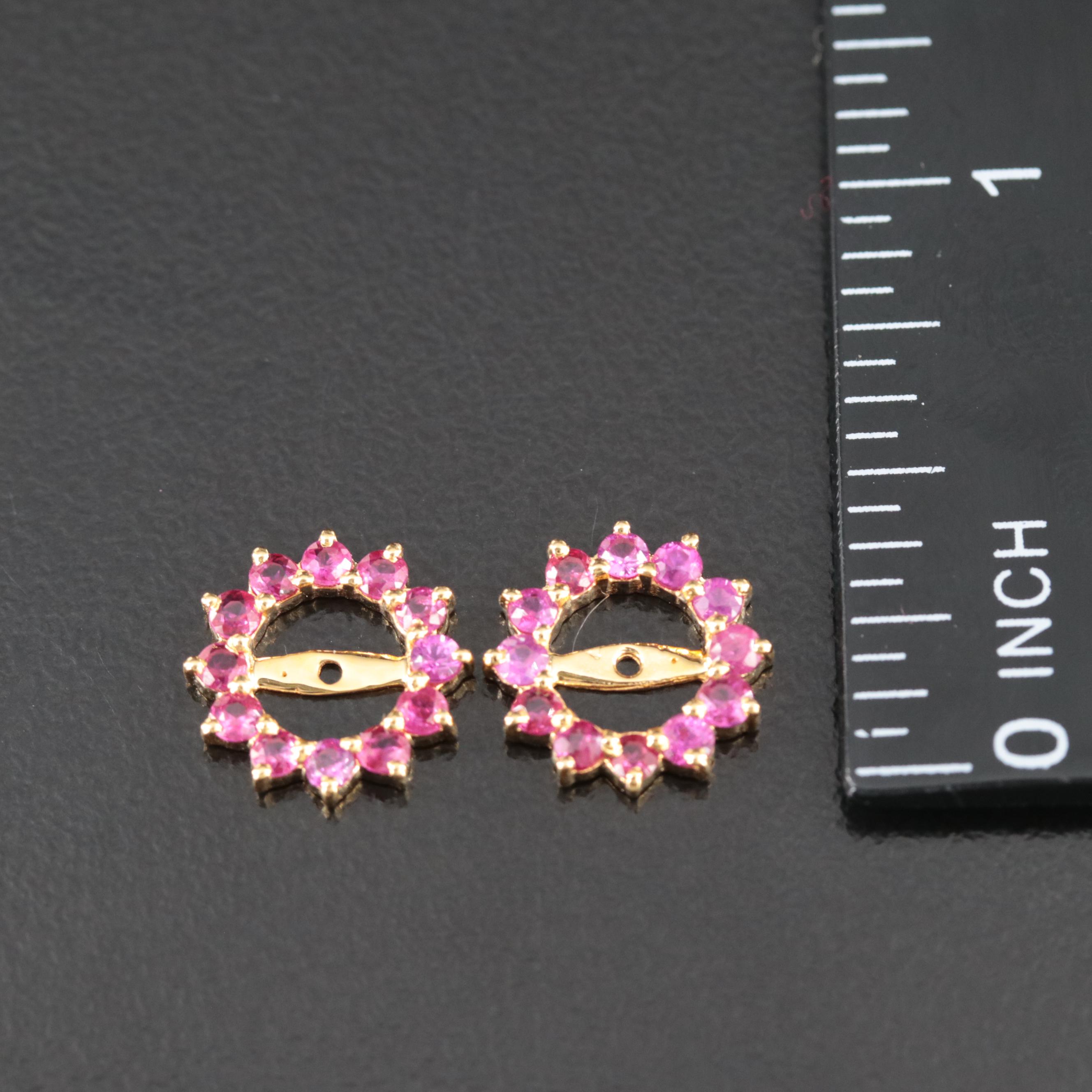 14K Ruby Earring Jackets