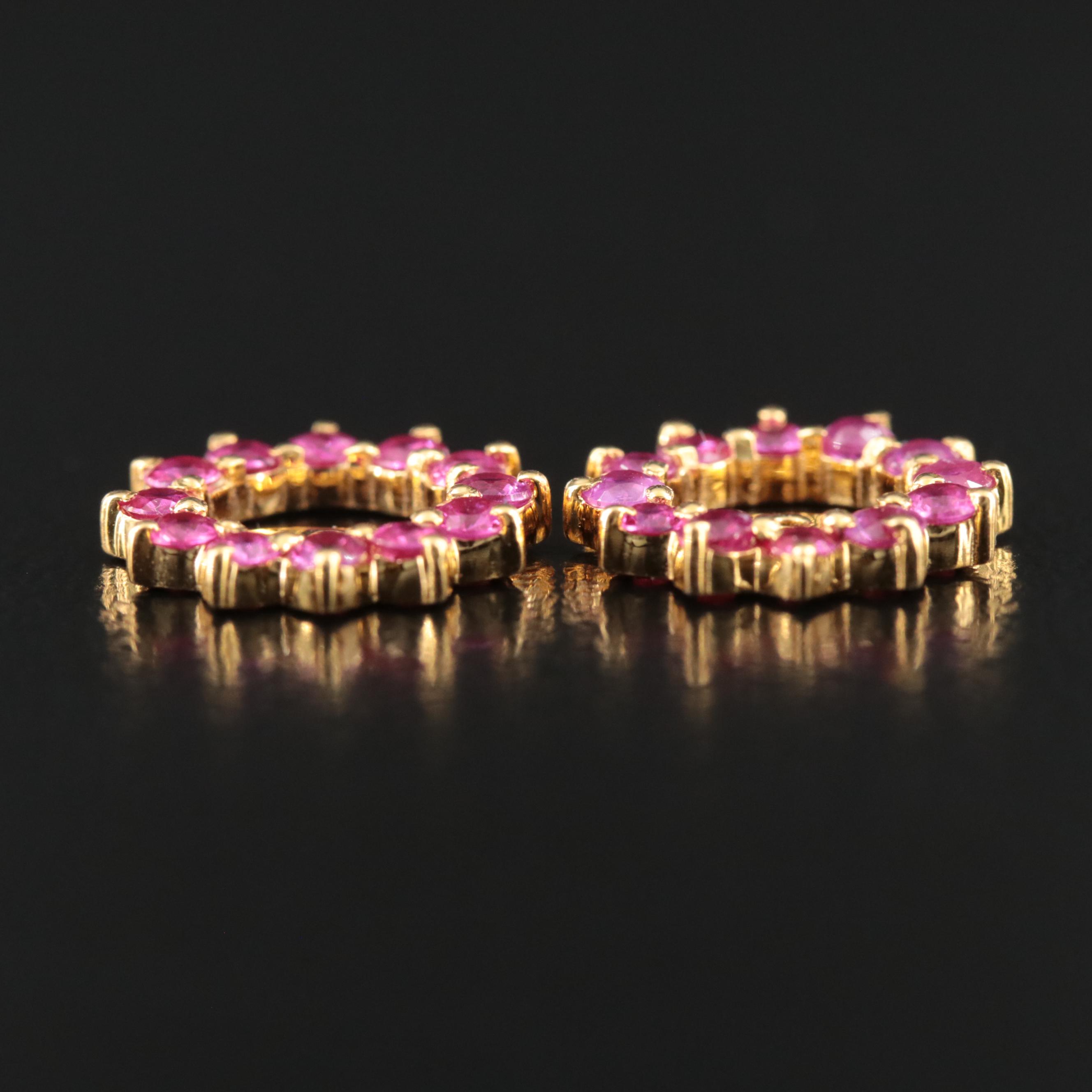 14K Ruby Earring Jackets
