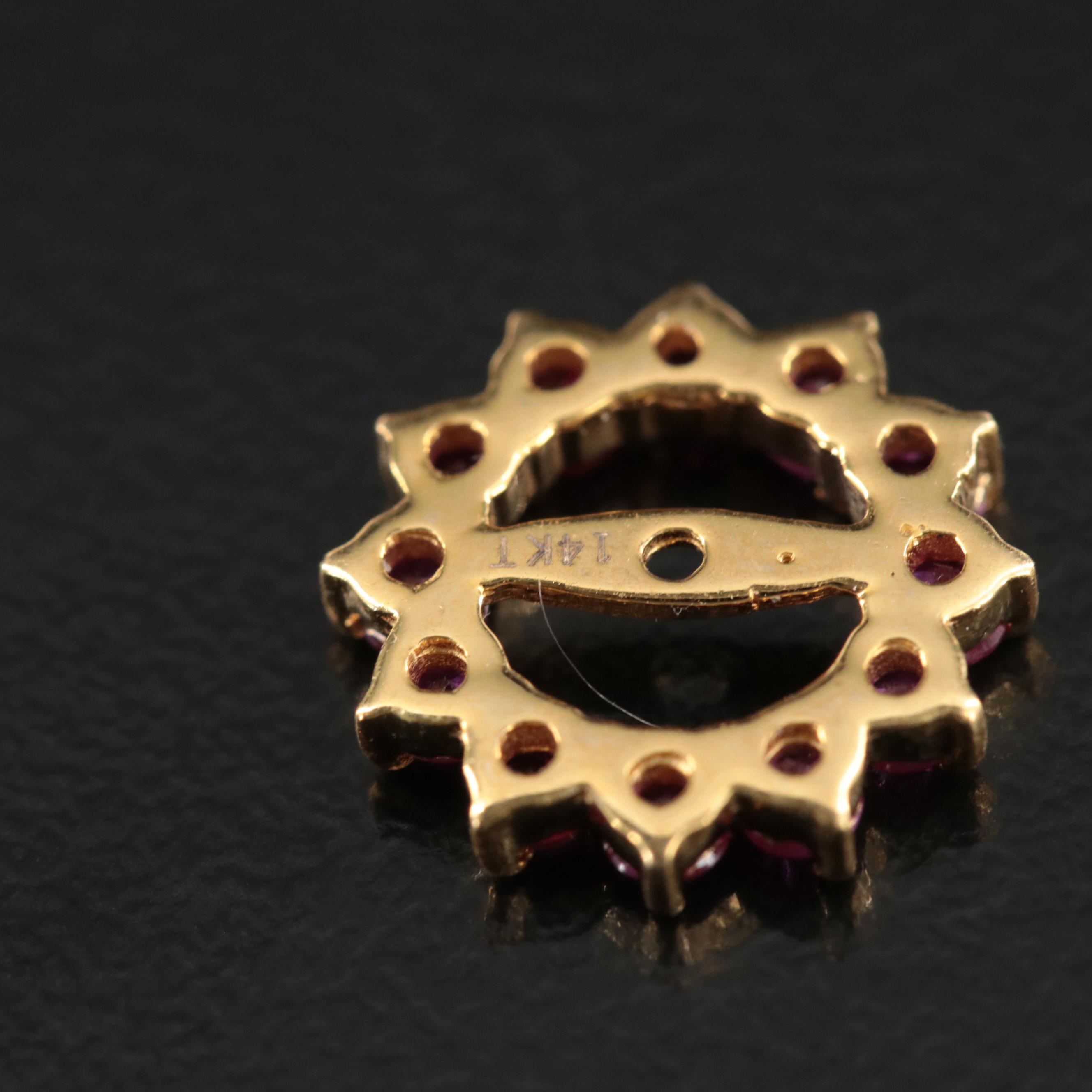 14K Ruby Earring Jackets