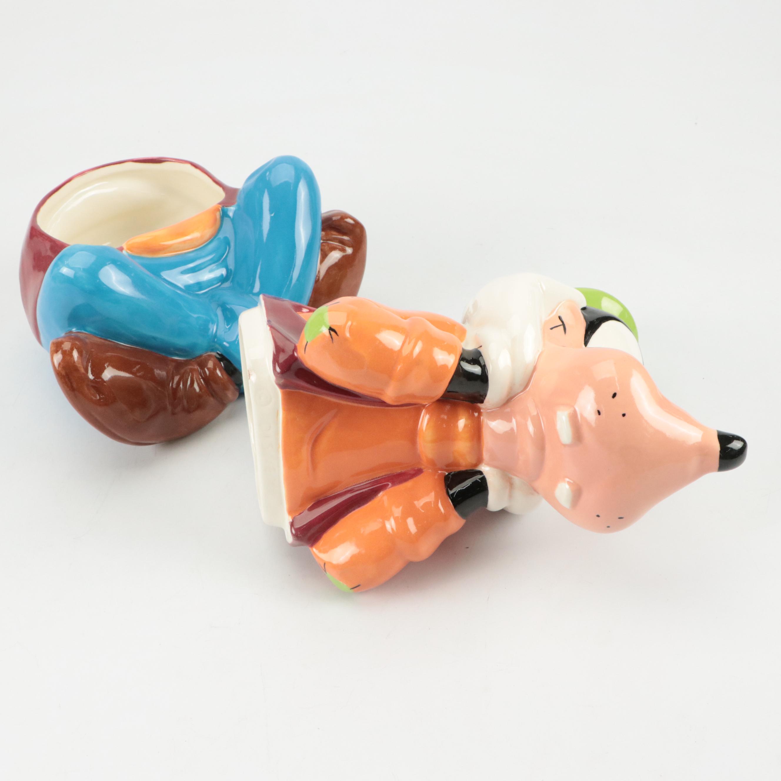 Pfaltzgraff Treasure Craft Goofy Cookie Jar and Other Collector Plate