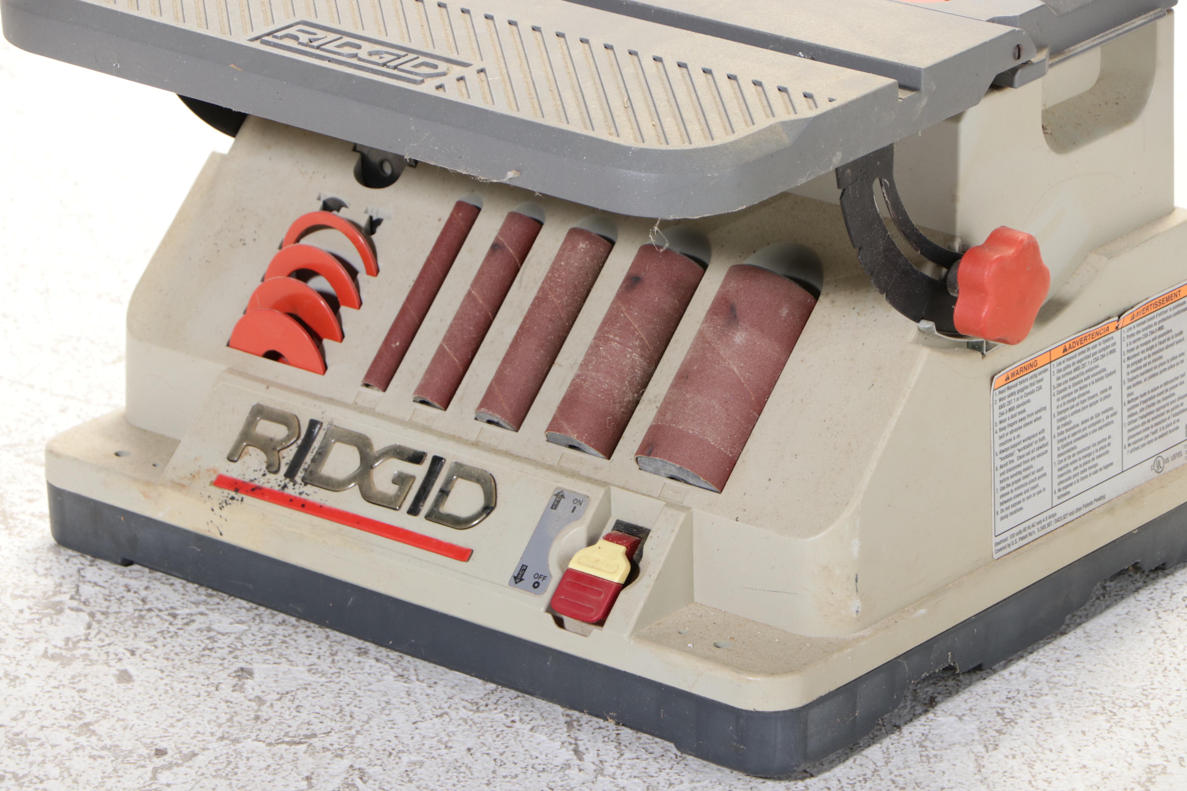 Rigid "Model EB4424 O" Oscillating Edge Belt/Spindle Sander