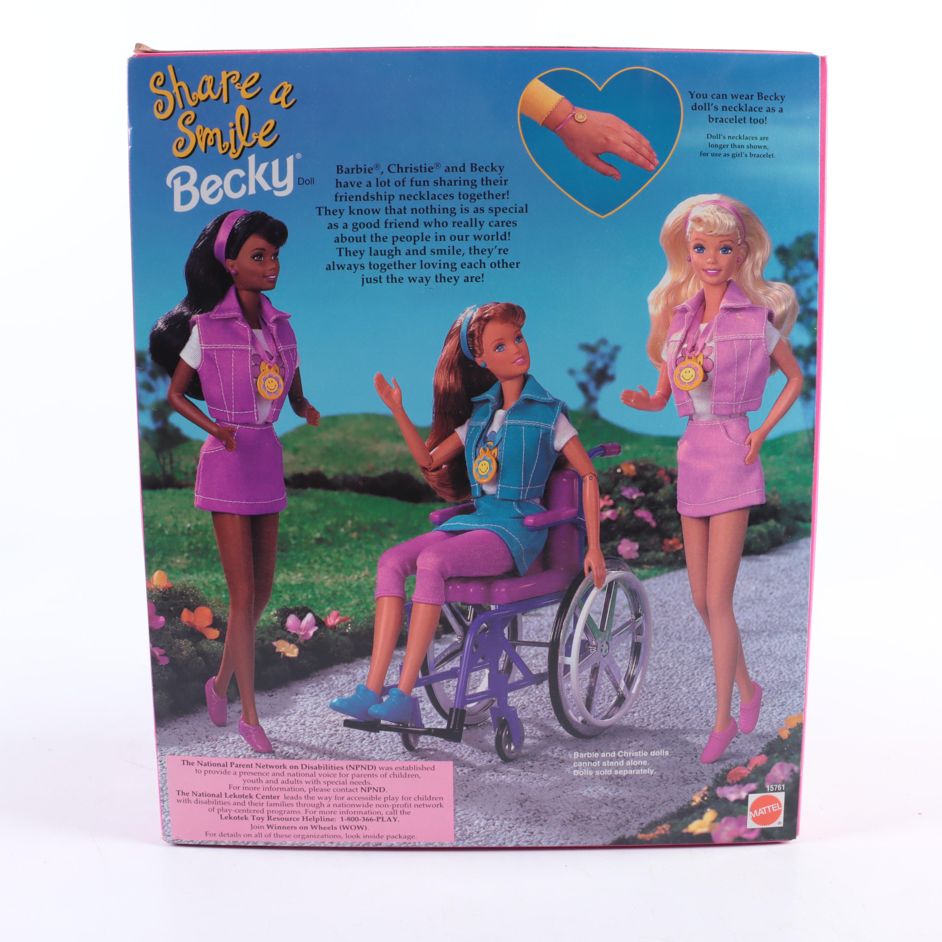 Mattel "Share a Smile Becky", "Perfectly Suited" and More Barbie Dolls