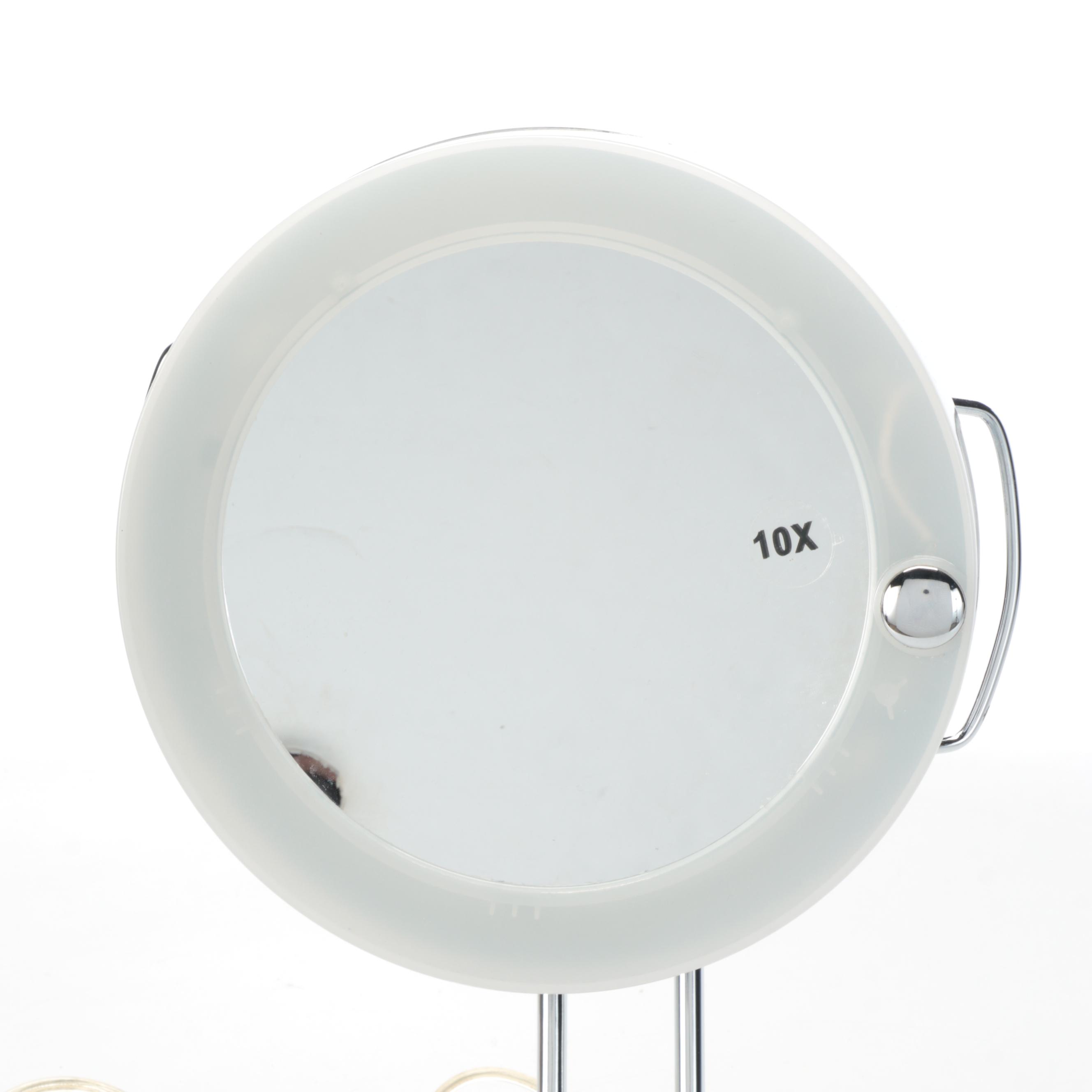 Illuminated Adjustable Standing Makeup Mirror