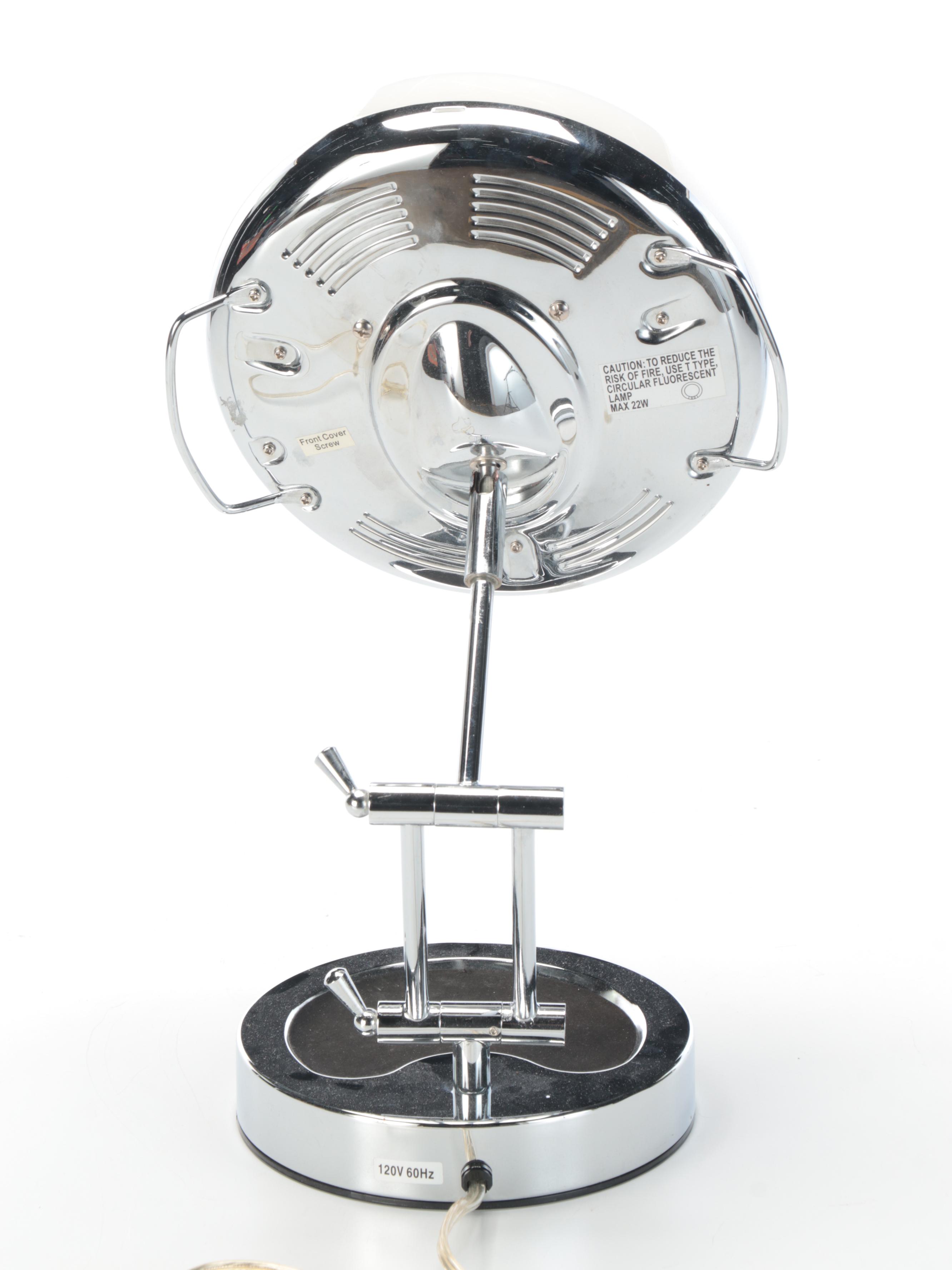 Illuminated Adjustable Standing Makeup Mirror