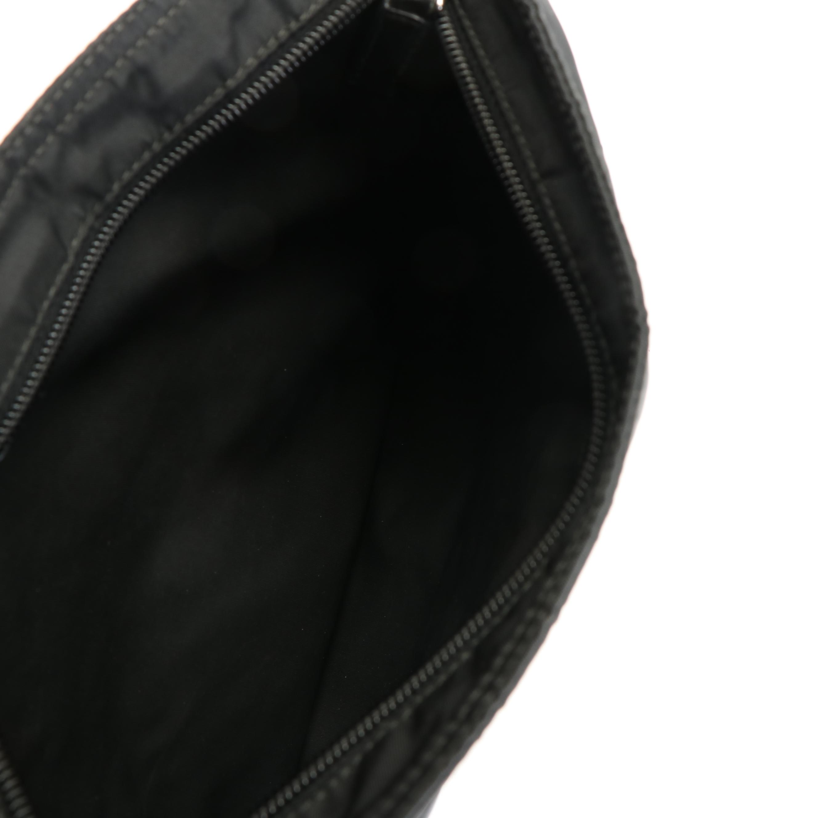 Prada Vela Tessuto Black Nylon Messenger Bag