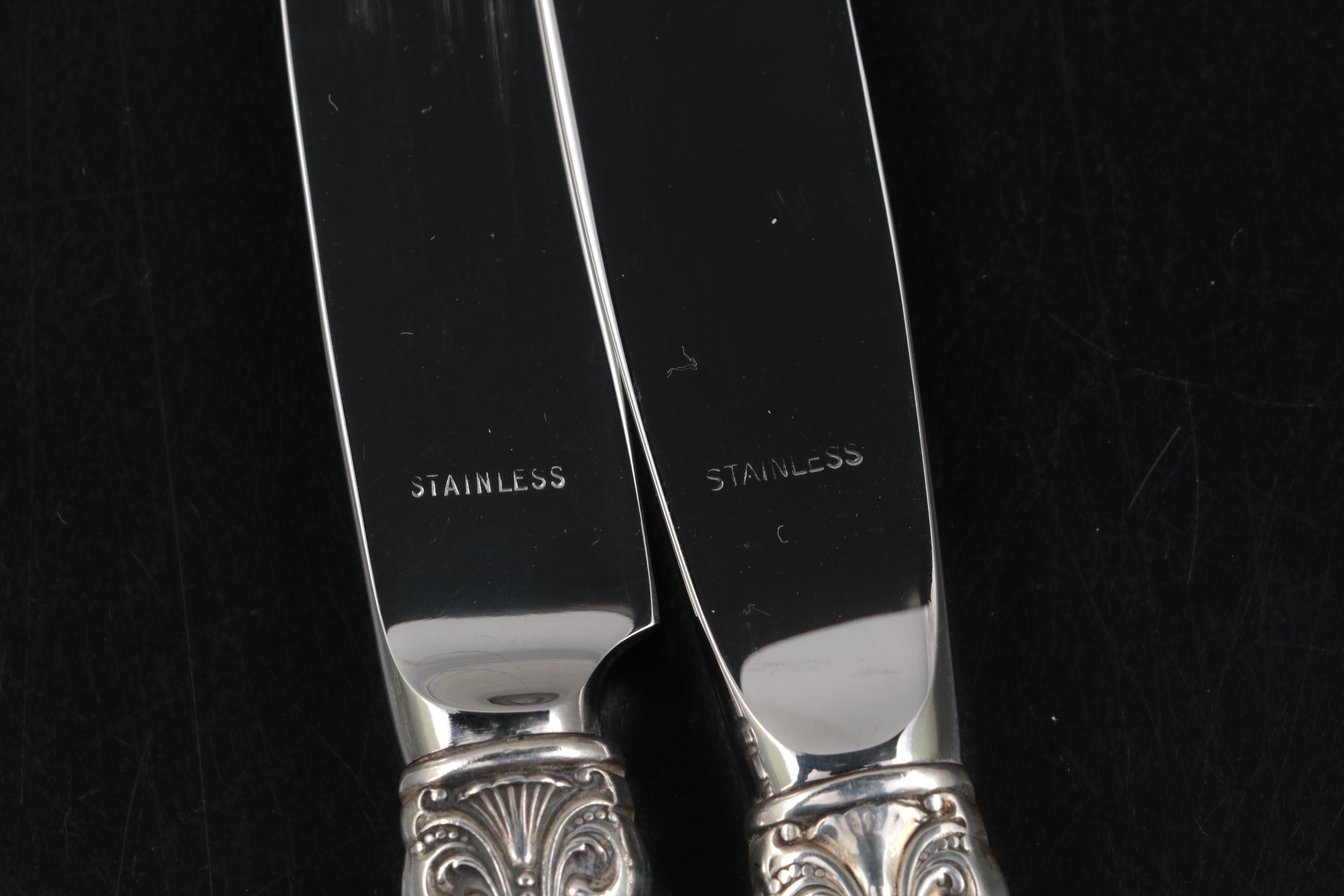 Gorham "King Edward Sterling Silver Flatware, Mid to Late 20th Century