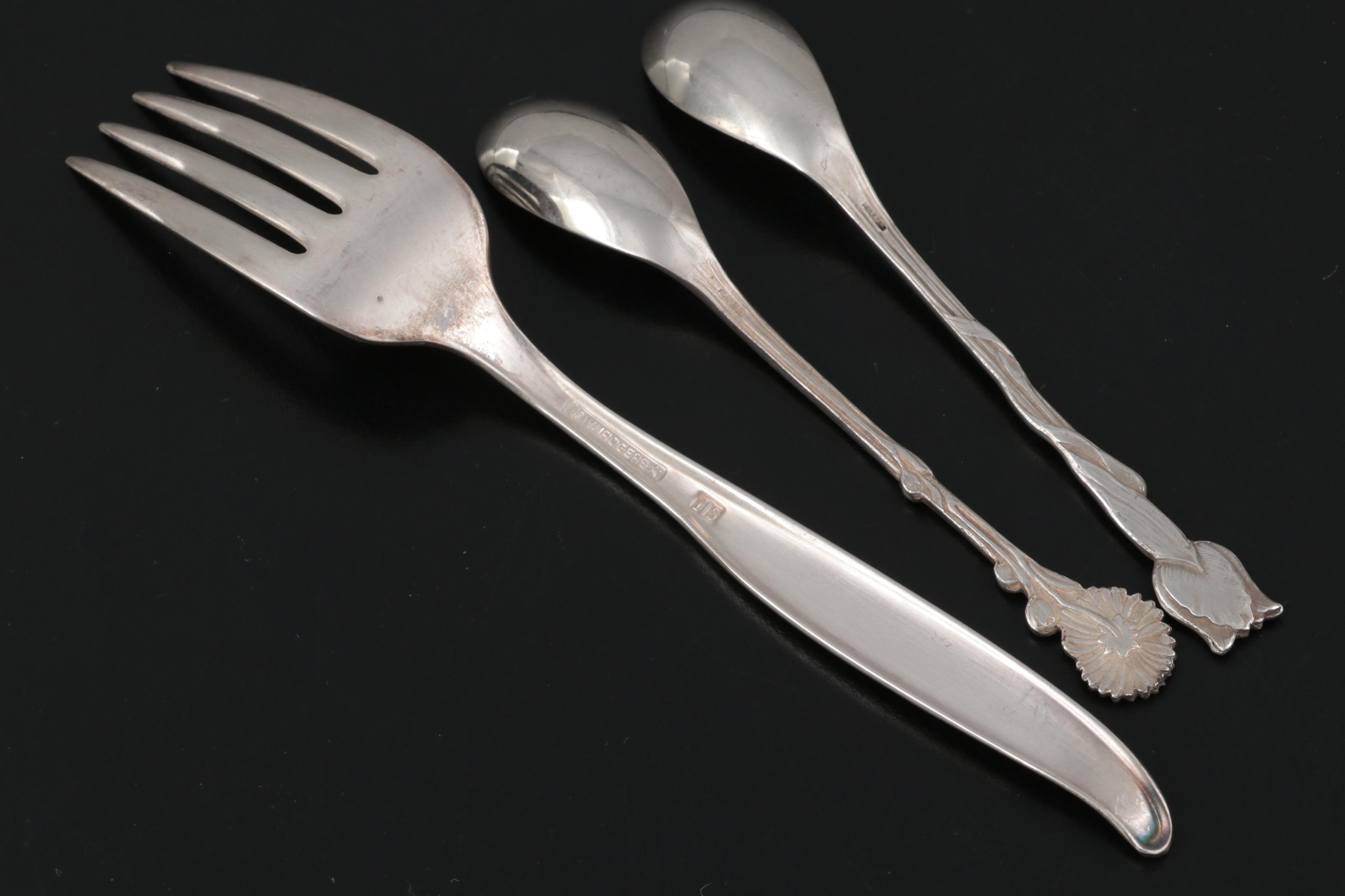 Gorham "King Edward Sterling Silver Flatware, Mid to Late 20th Century