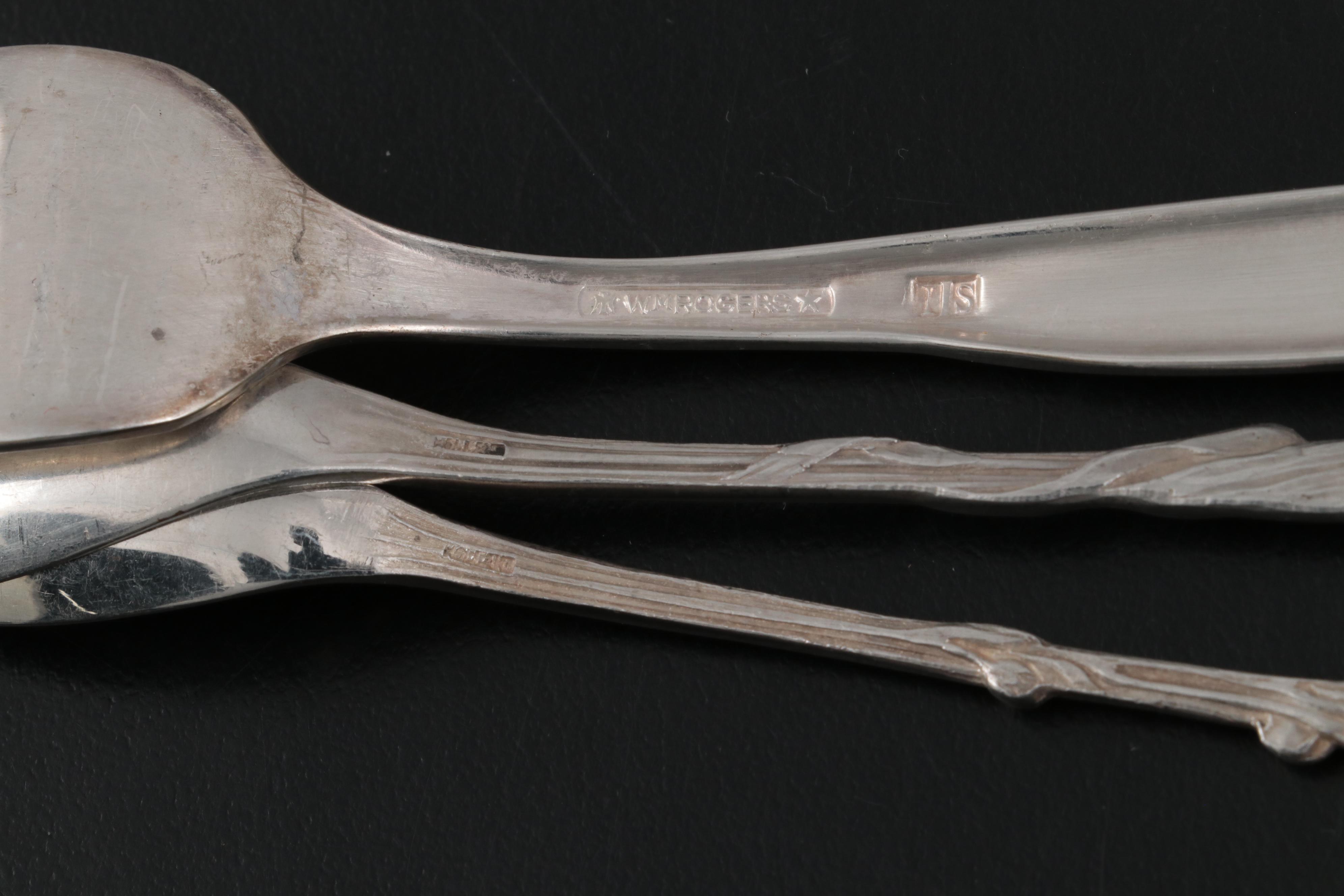 Gorham "King Edward Sterling Silver Flatware, Mid to Late 20th Century
