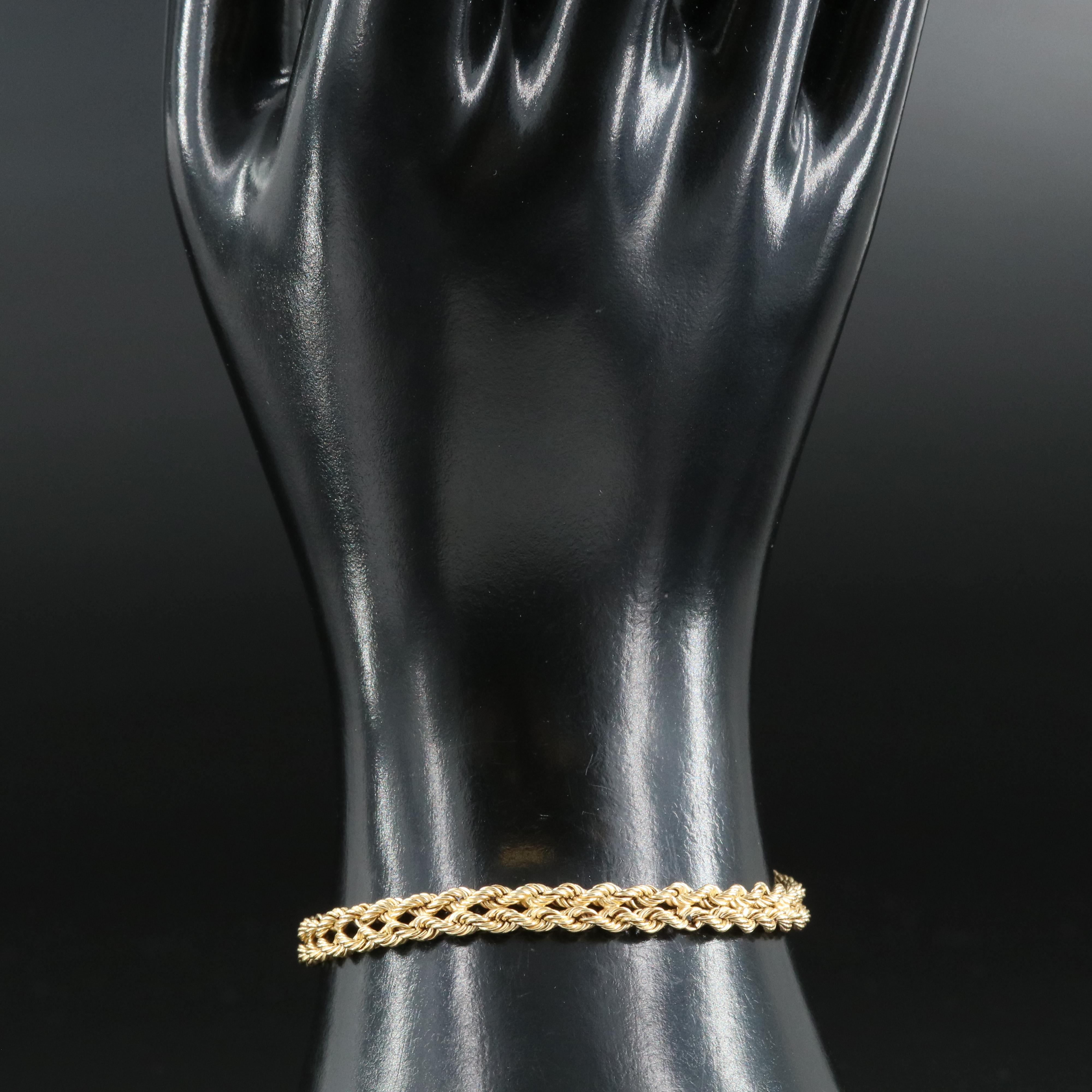 14K Double Rope Bracelet