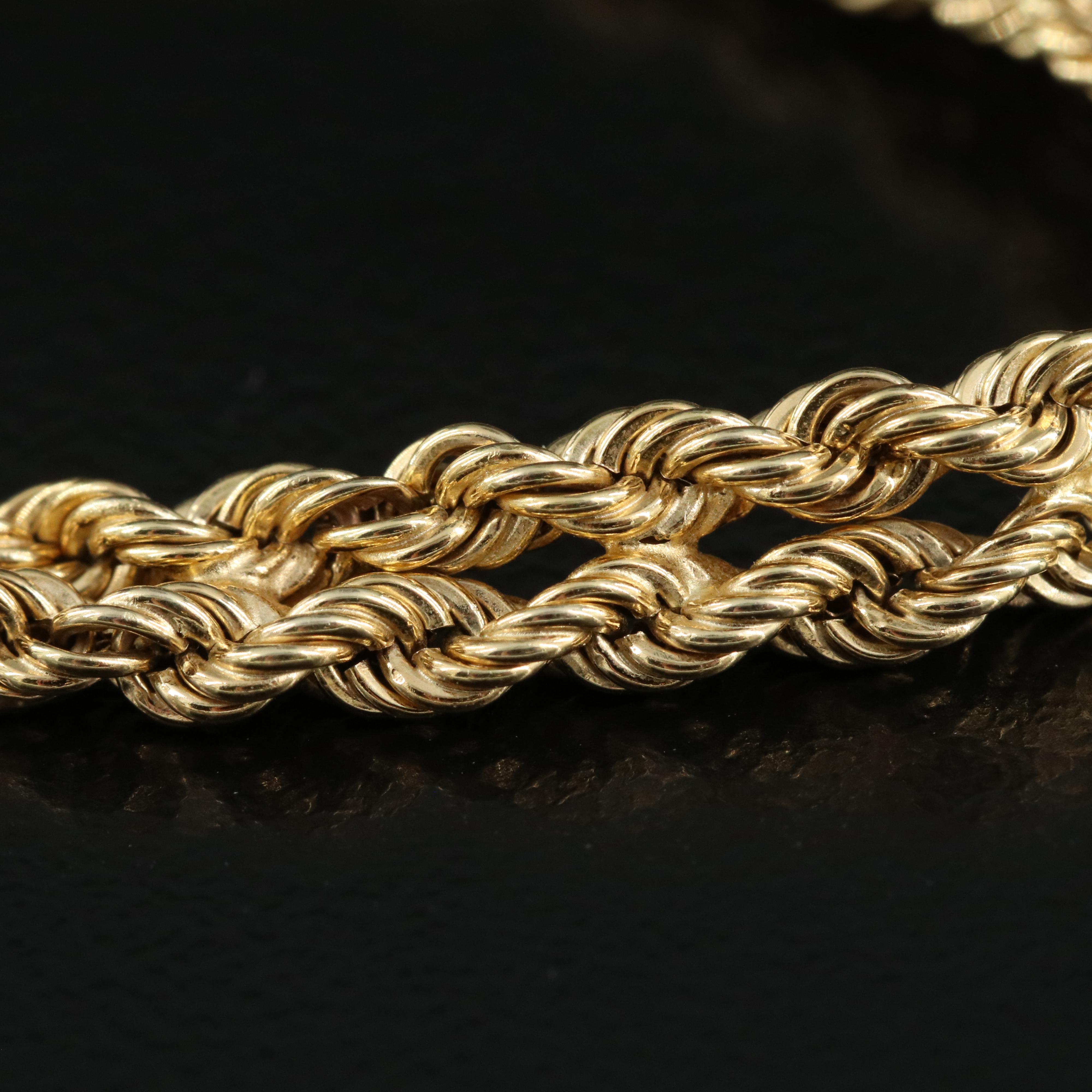 14K Double Rope Bracelet