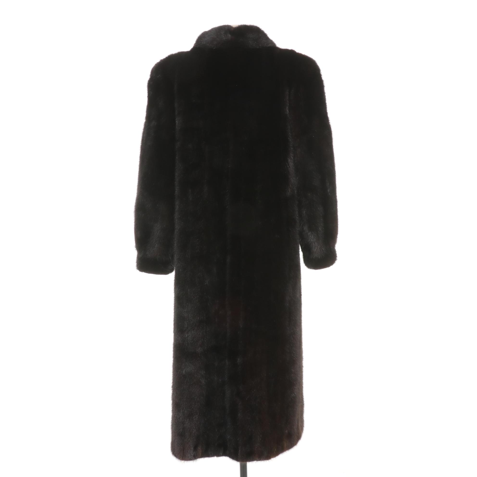 Mahogany Mink Fur Full Length Coat EBTH