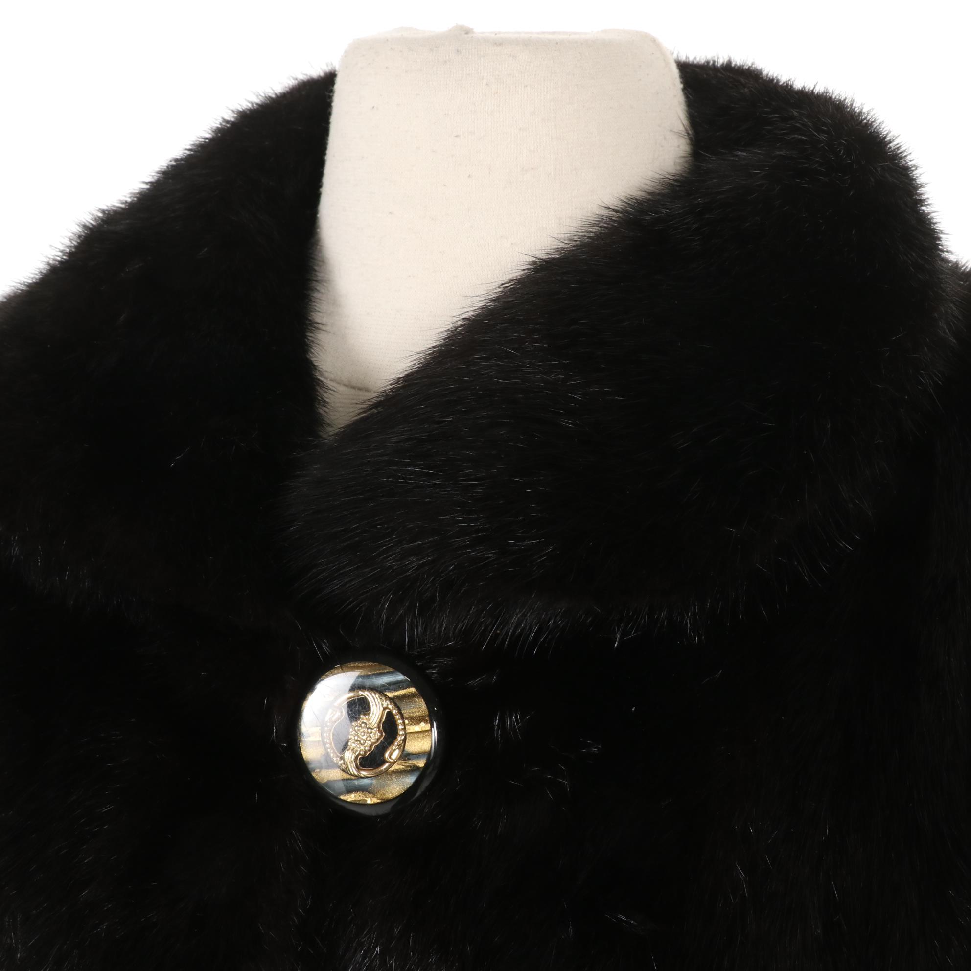 Mahogany Mink Fur Full Length Coat