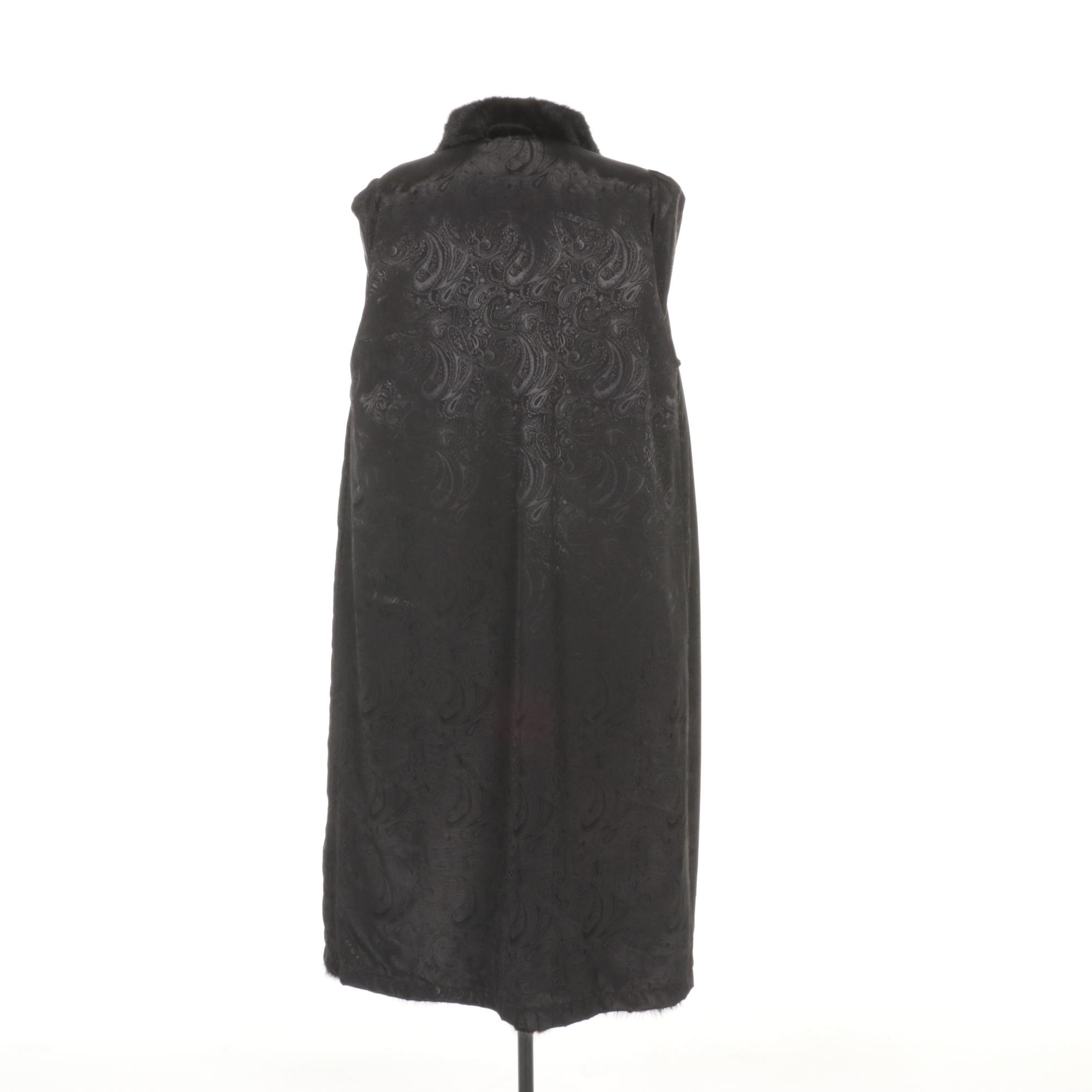 Mahogany Mink Fur Full Length Coat