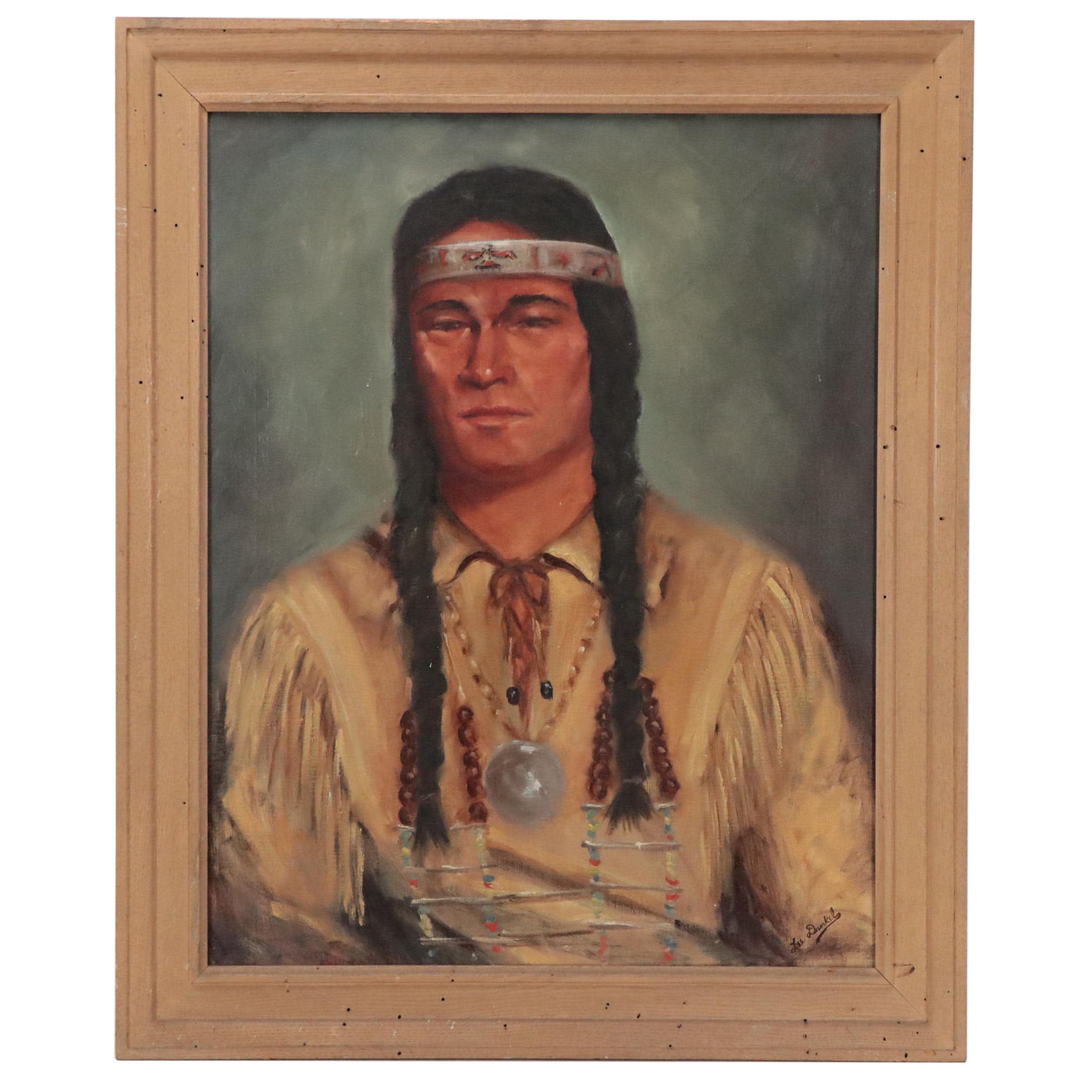 Lee Dunkel Oil Portrait "Bear Paw"