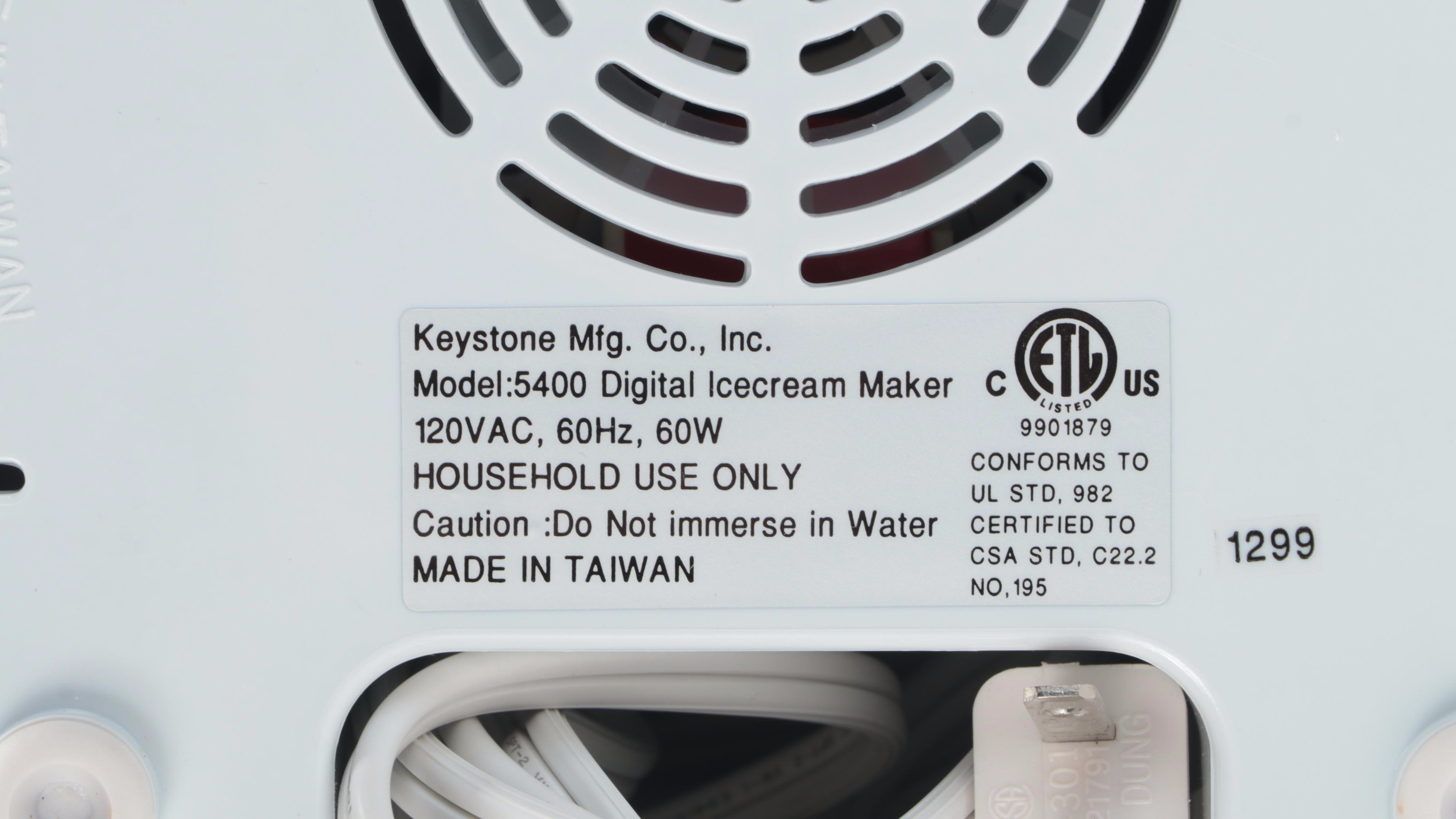 Deni 5400 Scoop Factory Ice Cream and Frozen Dessert Maker