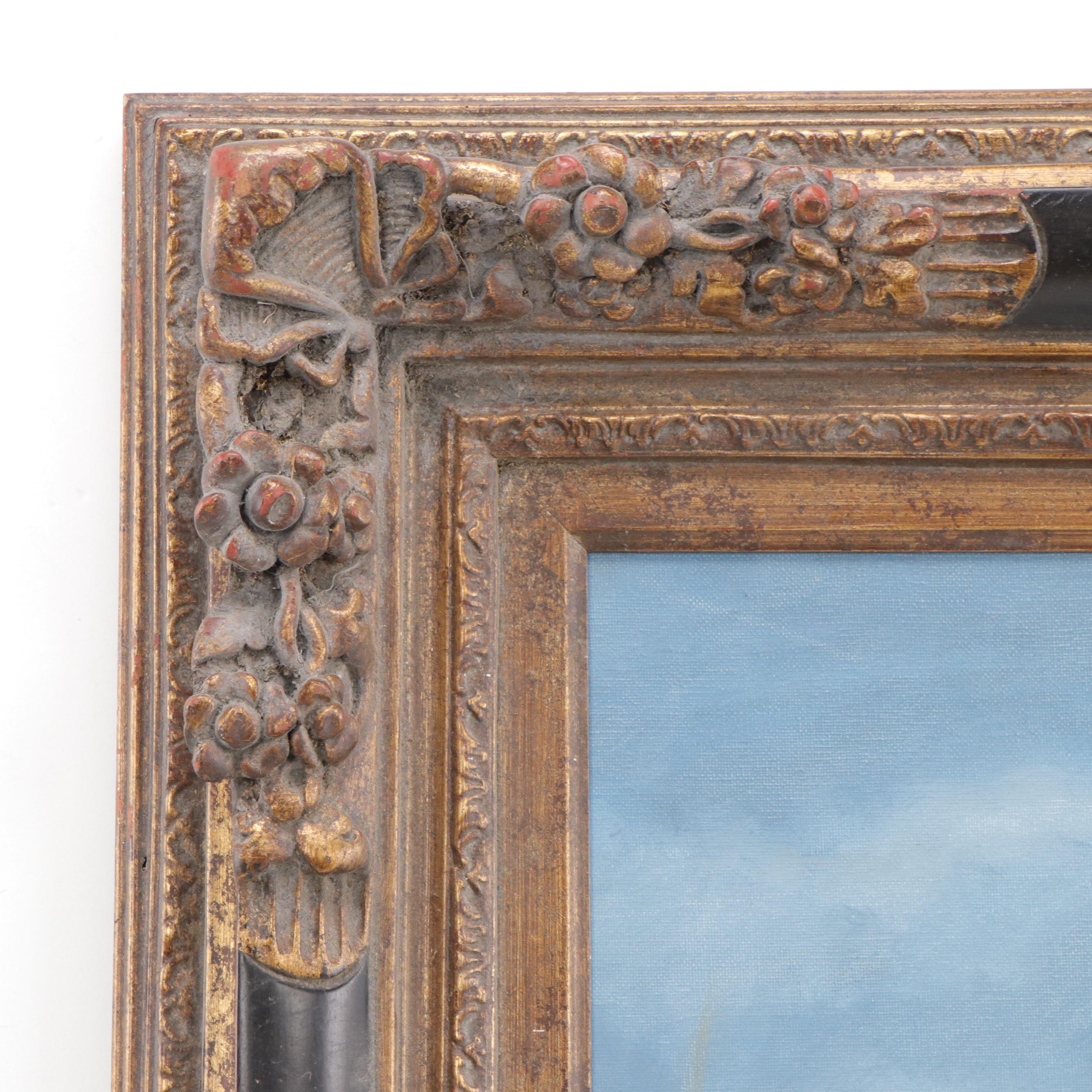 William J. Greenwood Coastal Landscape Oil Painting, Late 20th Century