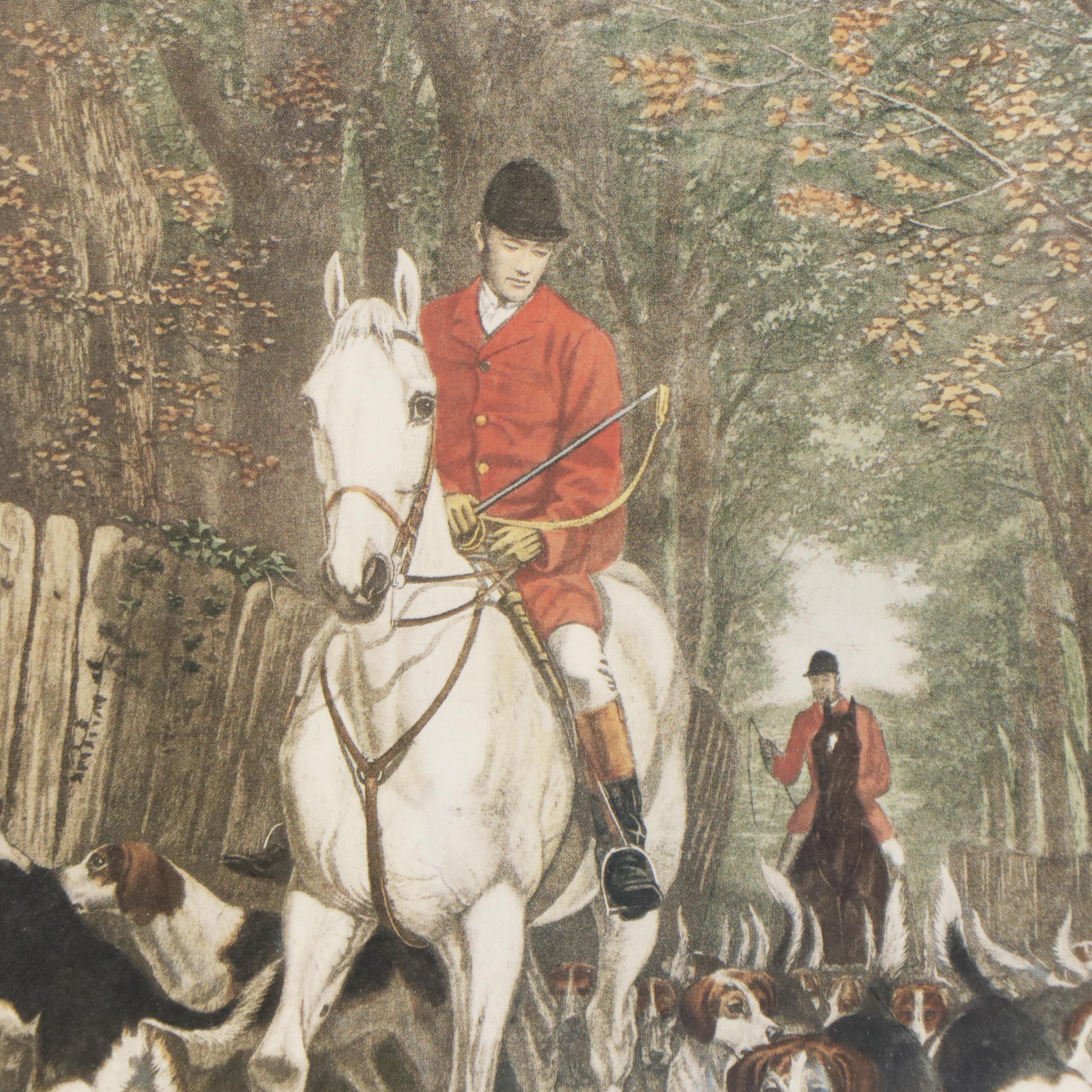 Giclee Print of Fox Hunting Engraving after EG Hester ""Morning, Going to Cover"