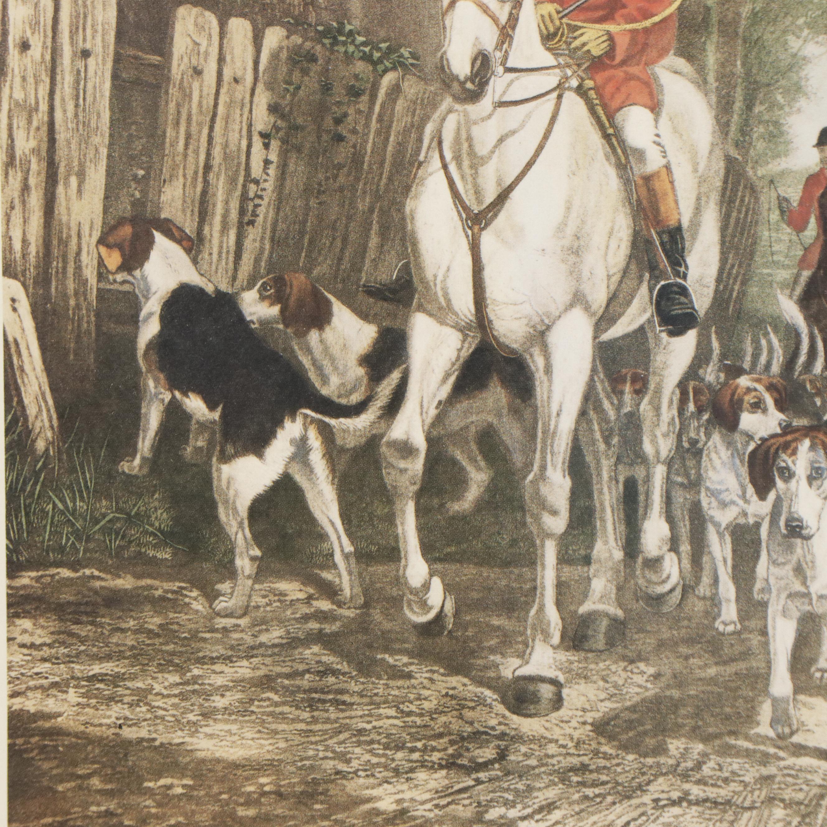 Giclee Print of Fox Hunting Engraving after EG Hester ""Morning, Going to Cover"