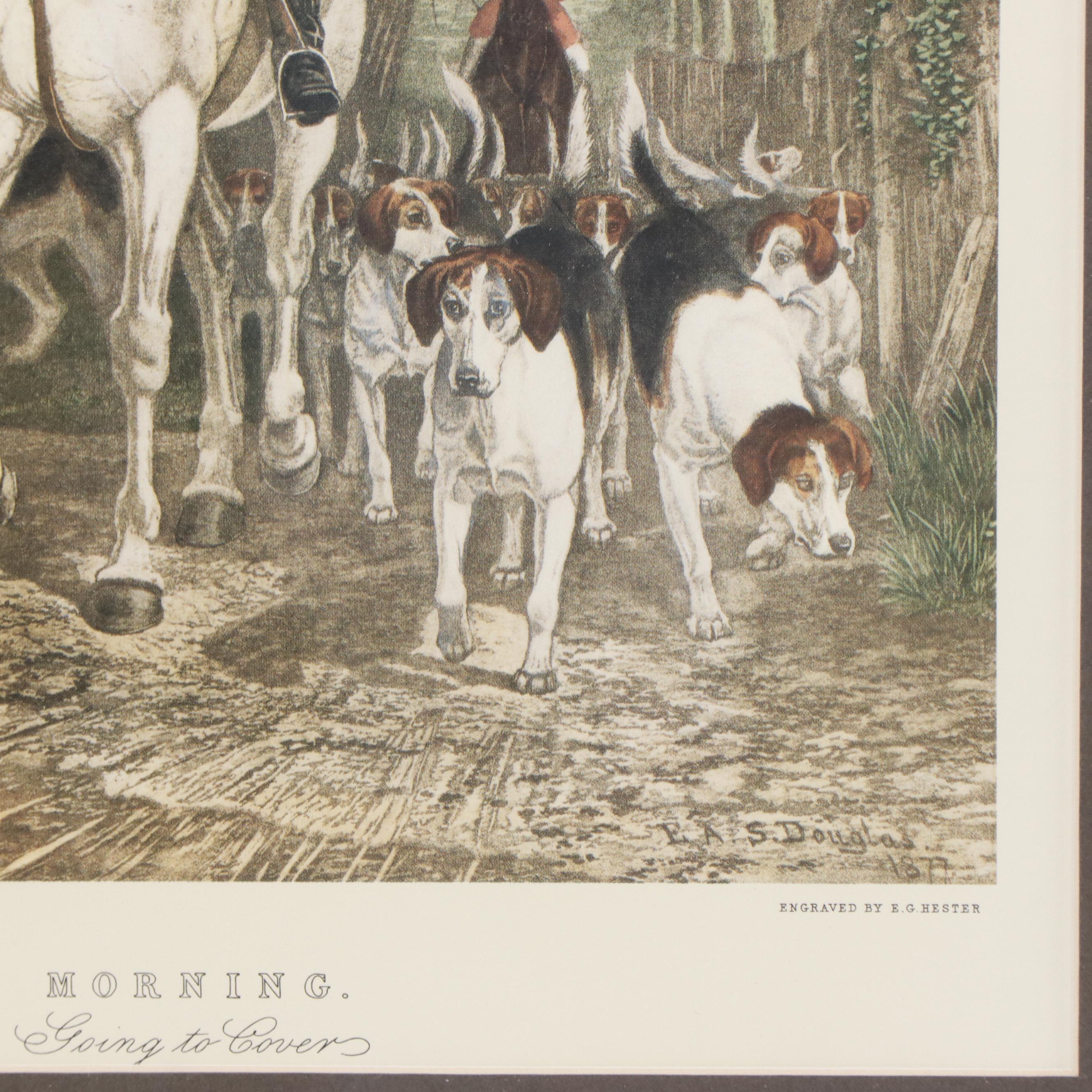 Giclee Print of Fox Hunting Engraving after EG Hester ""Morning, Going to Cover"