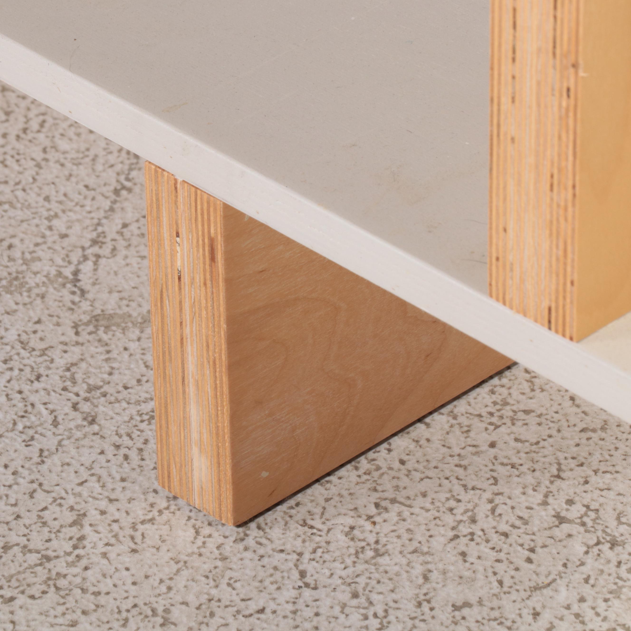 Modernist Style Plywood Four-Tier Bookcase