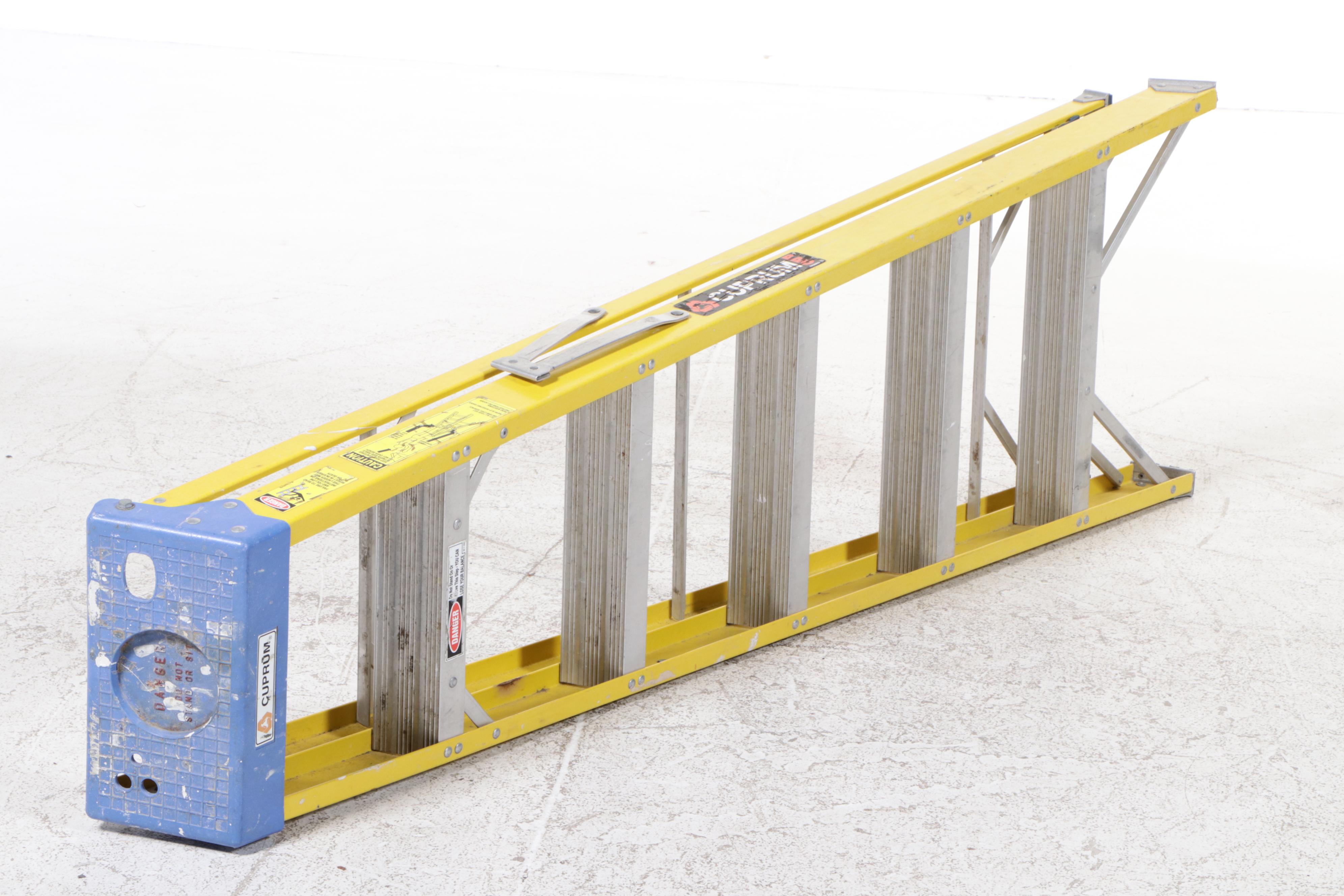 Cuprum Fiberglass and Aluminum 6' Step Ladder and 16' Extension Ladder