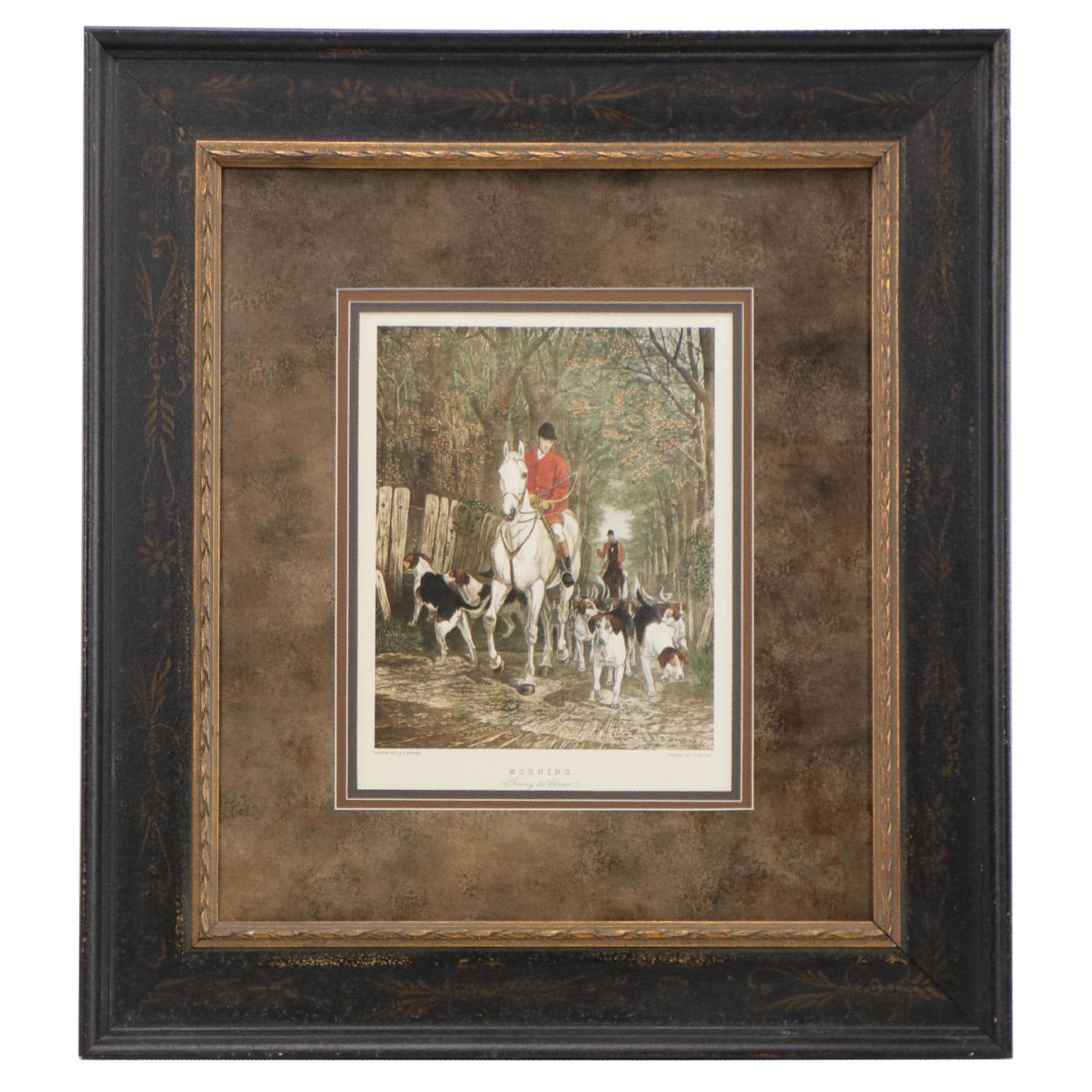 Giclee Print of Fox Hunting Engraving after EG Hester ""Morning, Going to Cover"