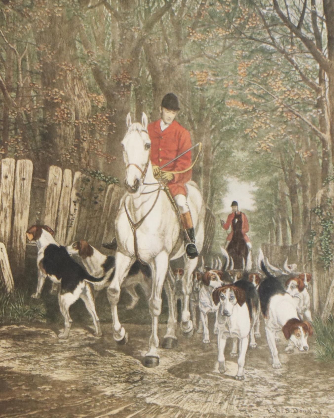 Giclee Print of Fox Hunting Engraving after EG Hester ""Morning, Going to Cover"