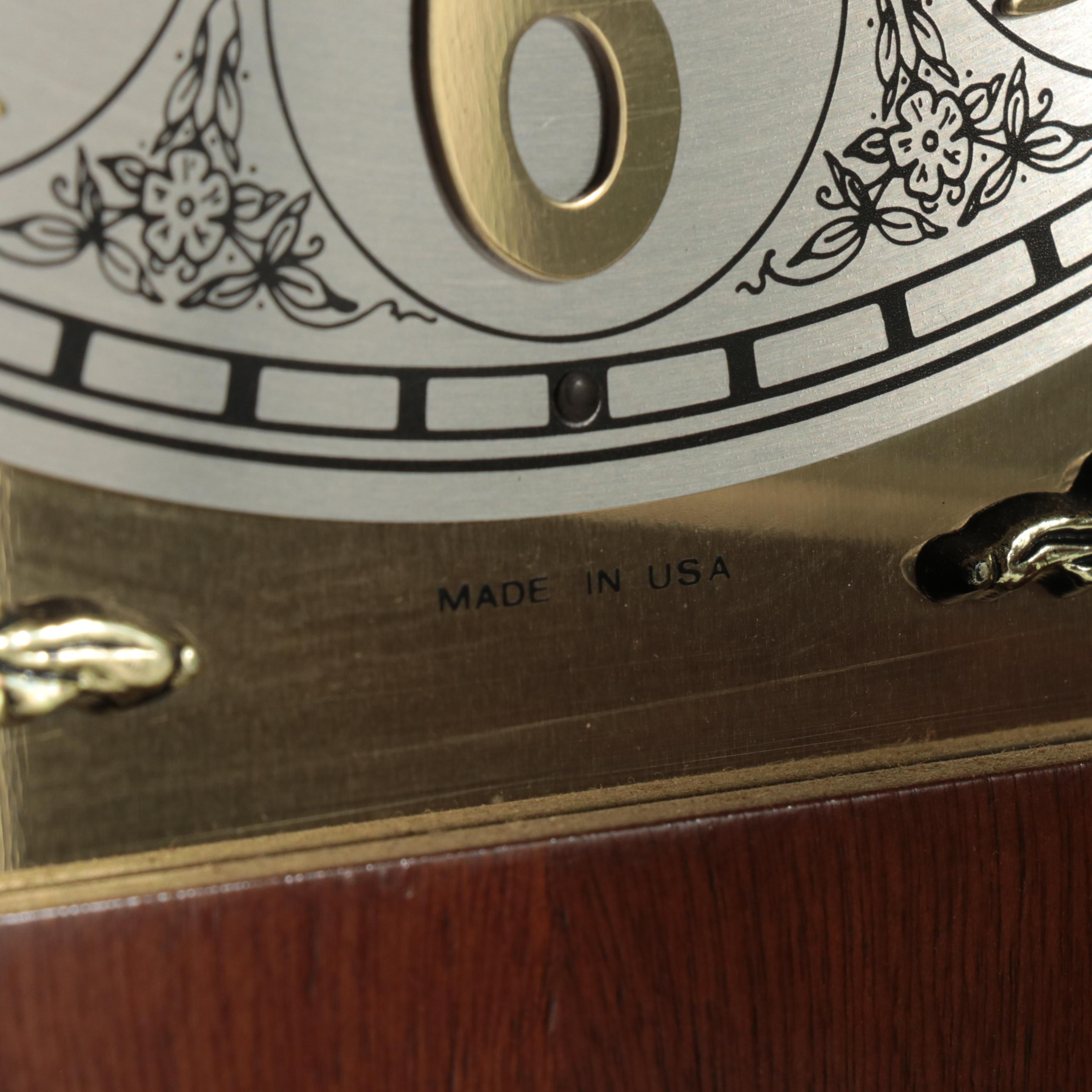 Baldwin Wooden Grandfather Clock, Late 20th Century