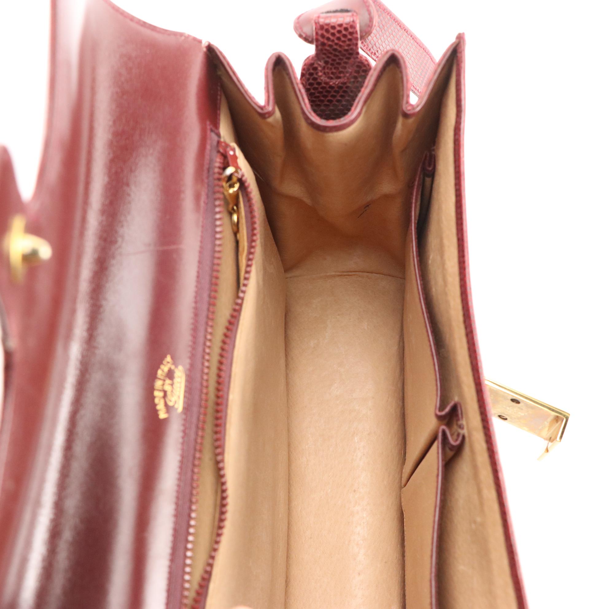 Gucci Flap Front Shoulder Bag, 6-Key Holder, Wallet, and Memo Pad in Lizard Skin