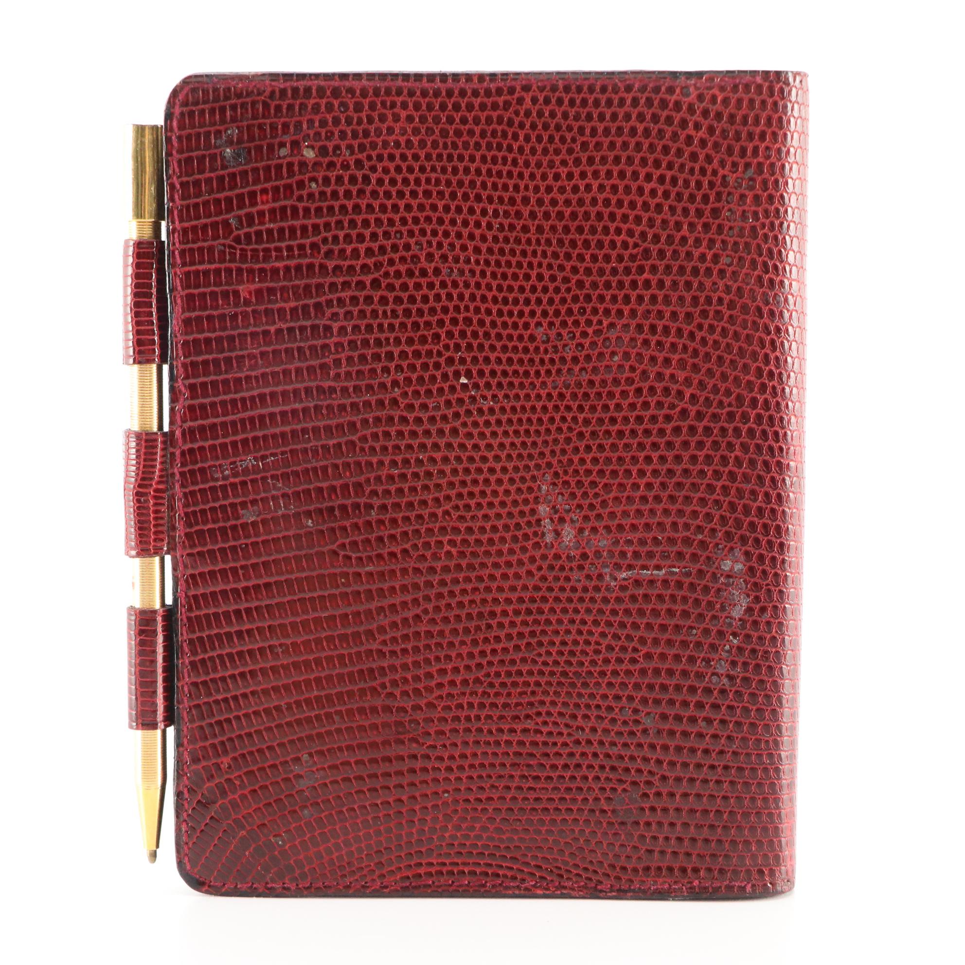 Gucci Flap Front Shoulder Bag, 6-Key Holder, Wallet, and Memo Pad in Lizard Skin