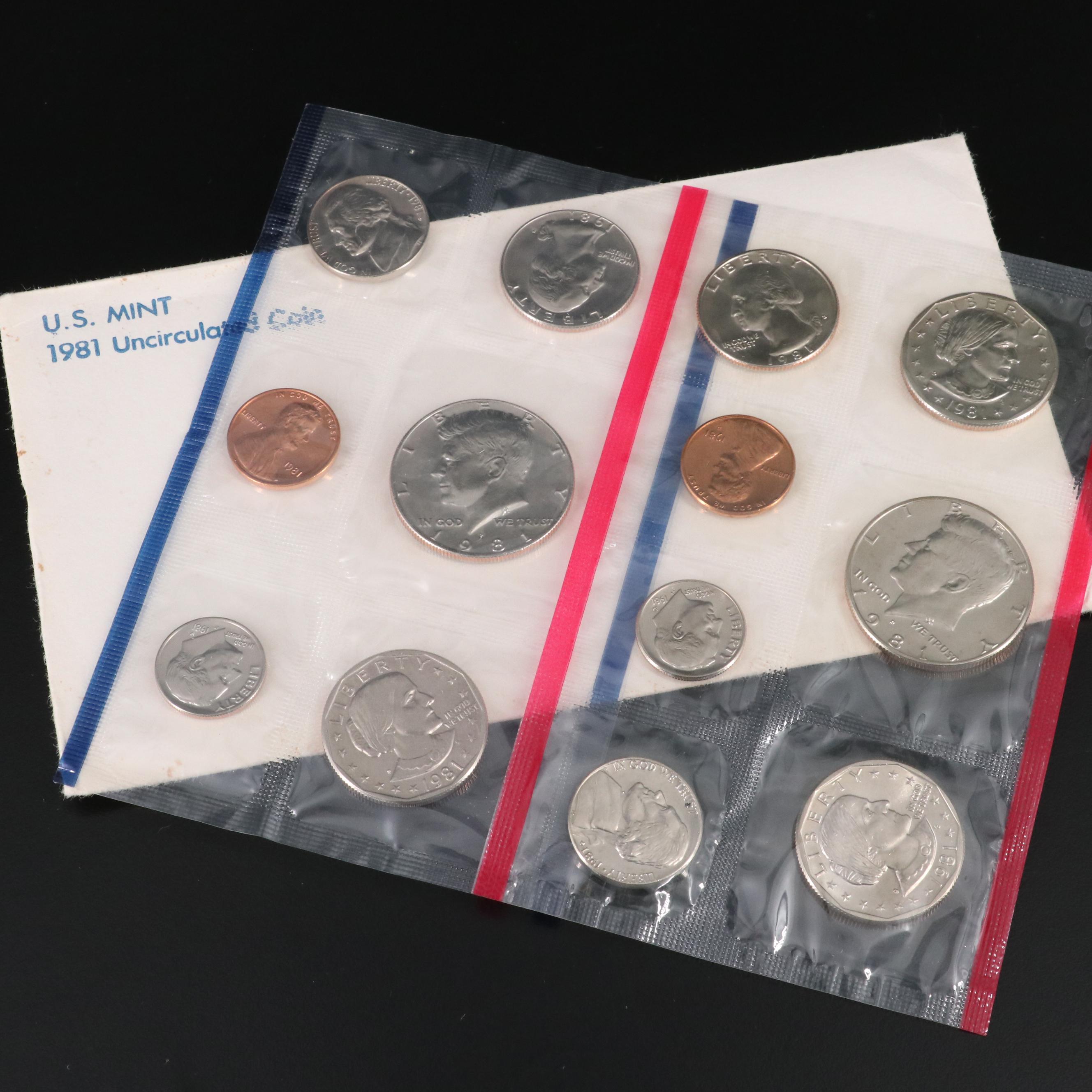 Collection of Twenty Different U.S. Uncirculated Mint Sets