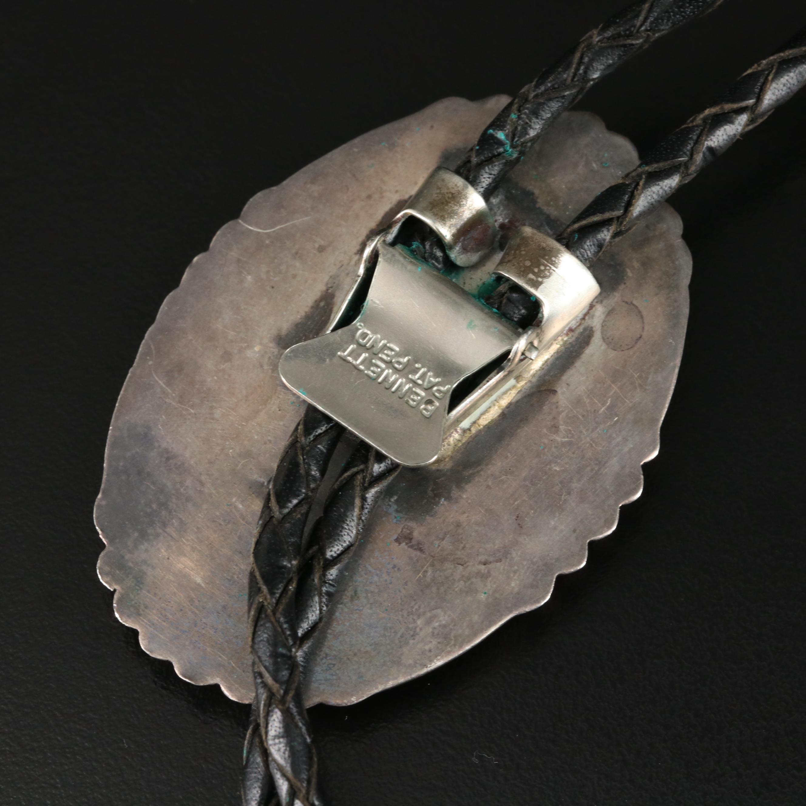 Southwestern Sterling Inlay Bolo Tie