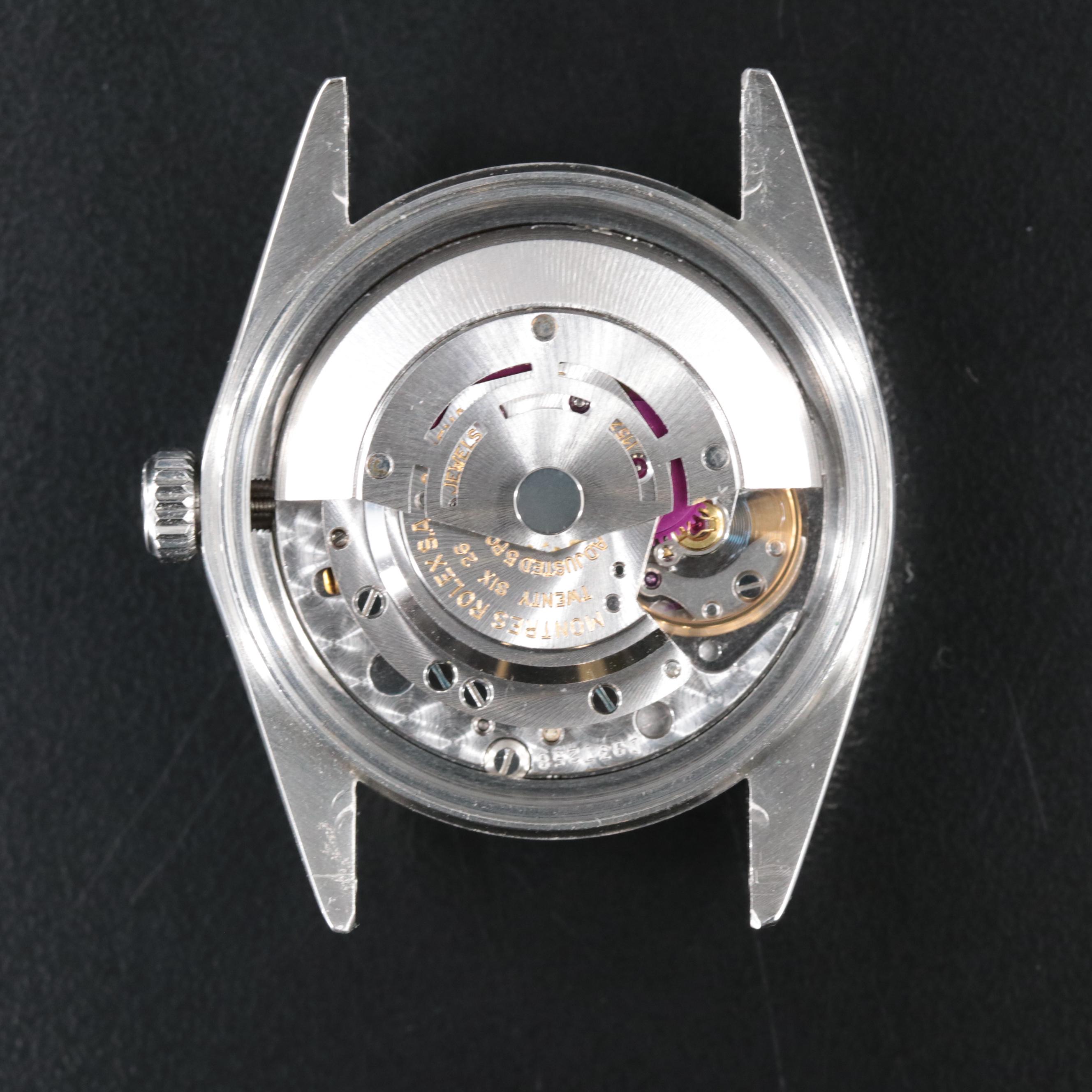 1973 Rolex Datejust Engine-Turned Bezel, Pie Pan Dial Watch