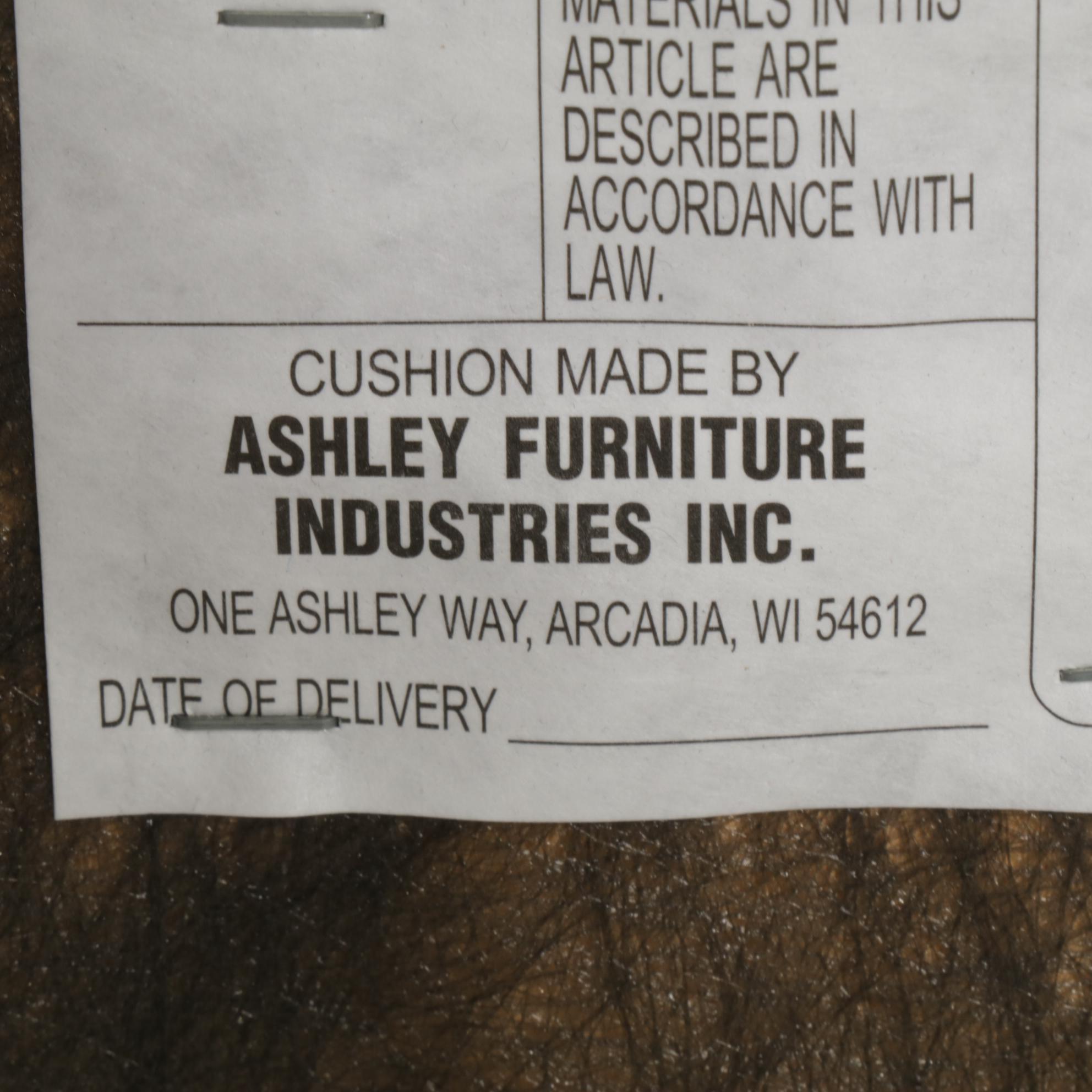 Ashley Furniture Glass Top Table with Hardwood and Woven Side Chairs