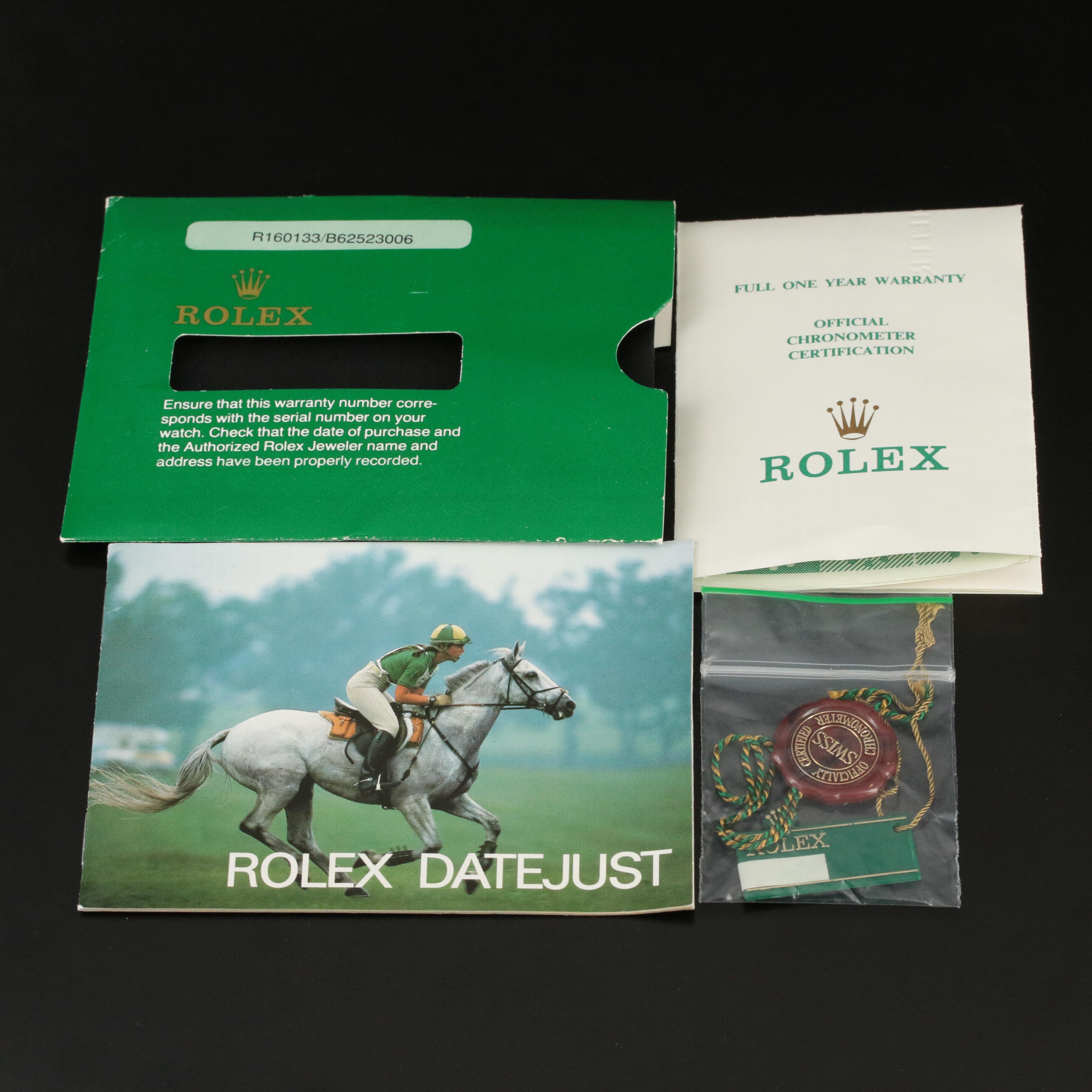 1986 Rolex Oyster Perpetual Custom Diamond Dial Datejust Watch