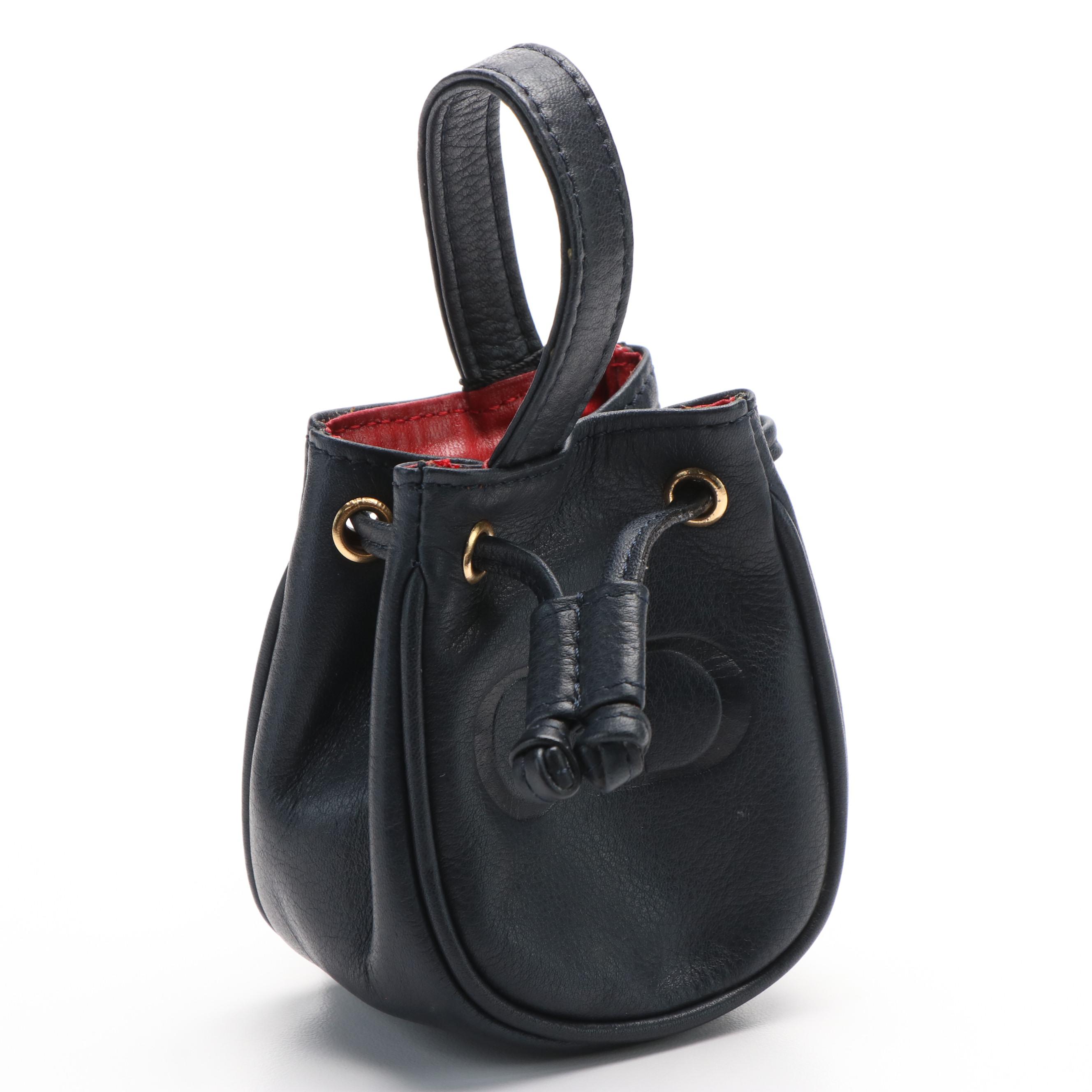 Christian Dior CD logo Mini Drawstring Handbag Pouch