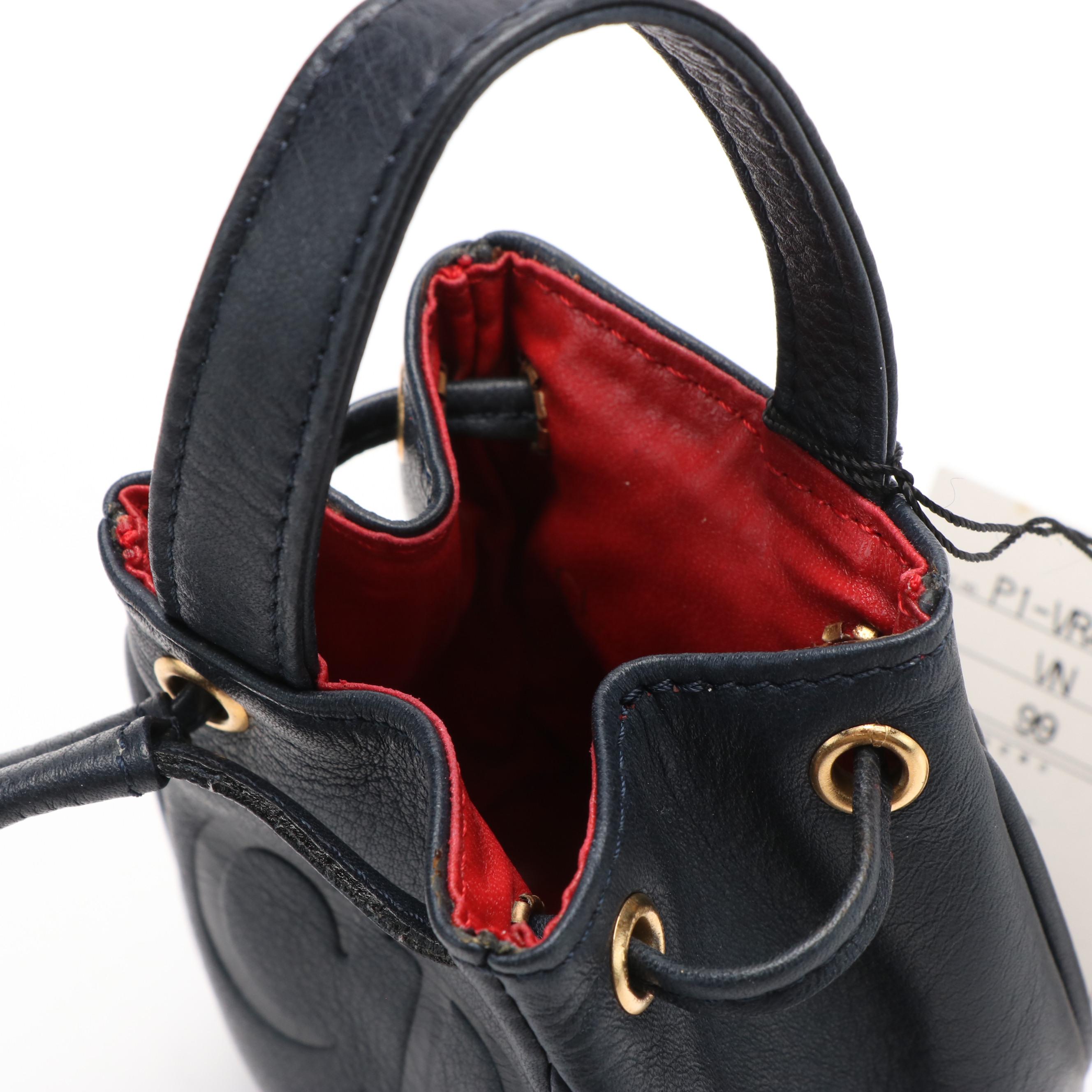 Christian Dior CD logo Mini Drawstring Handbag Pouch